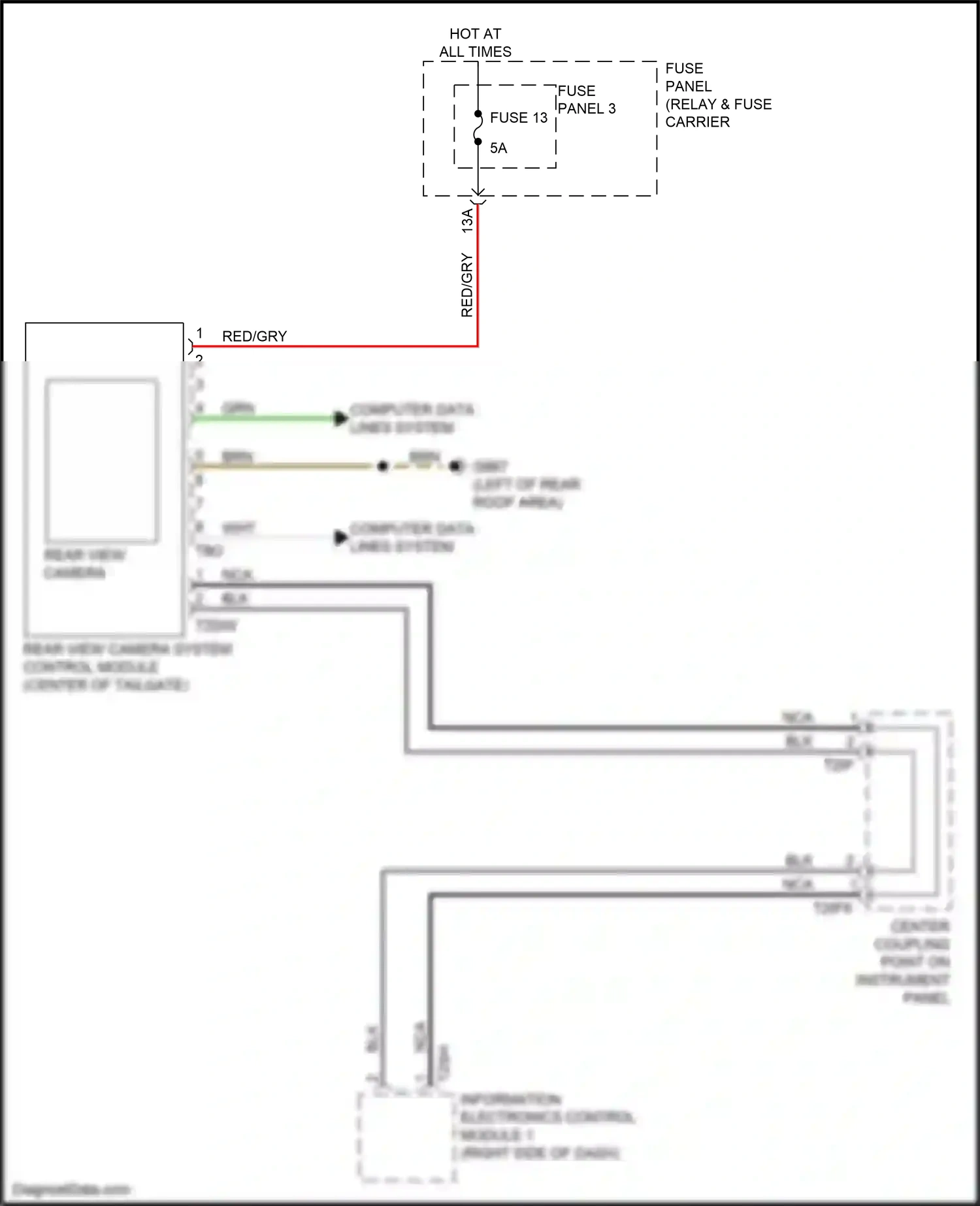 Audi Q7 4M facelift (2019-2024) information electronics control module 1 wiring diagram  (20 of 20)