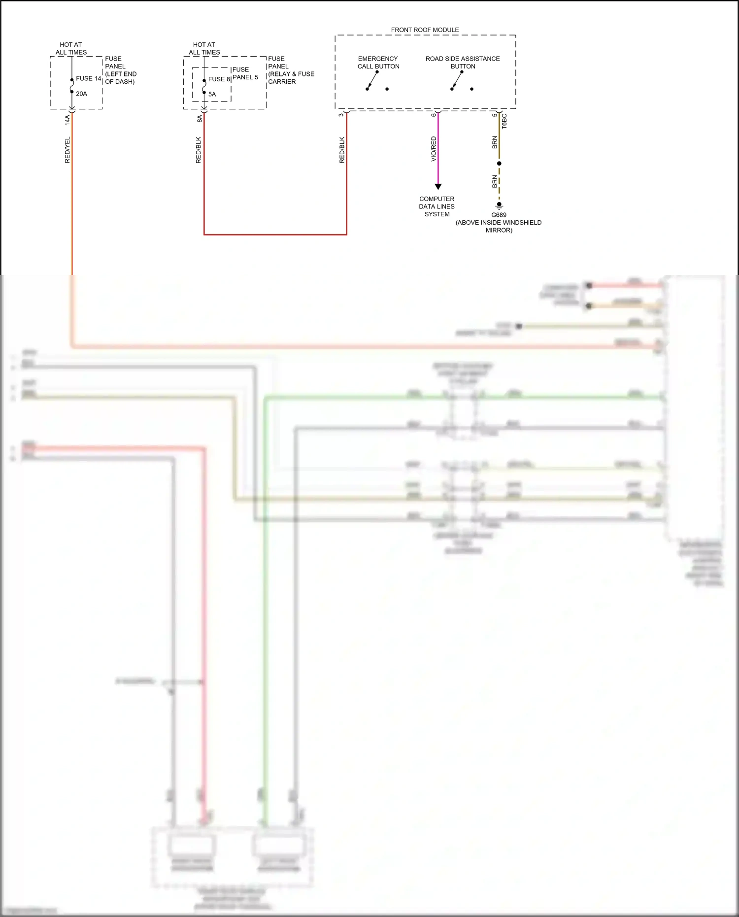 Audi Q7 4M facelift (2019-2024) information electronics control module 1 wiring diagram  (11 of 20)