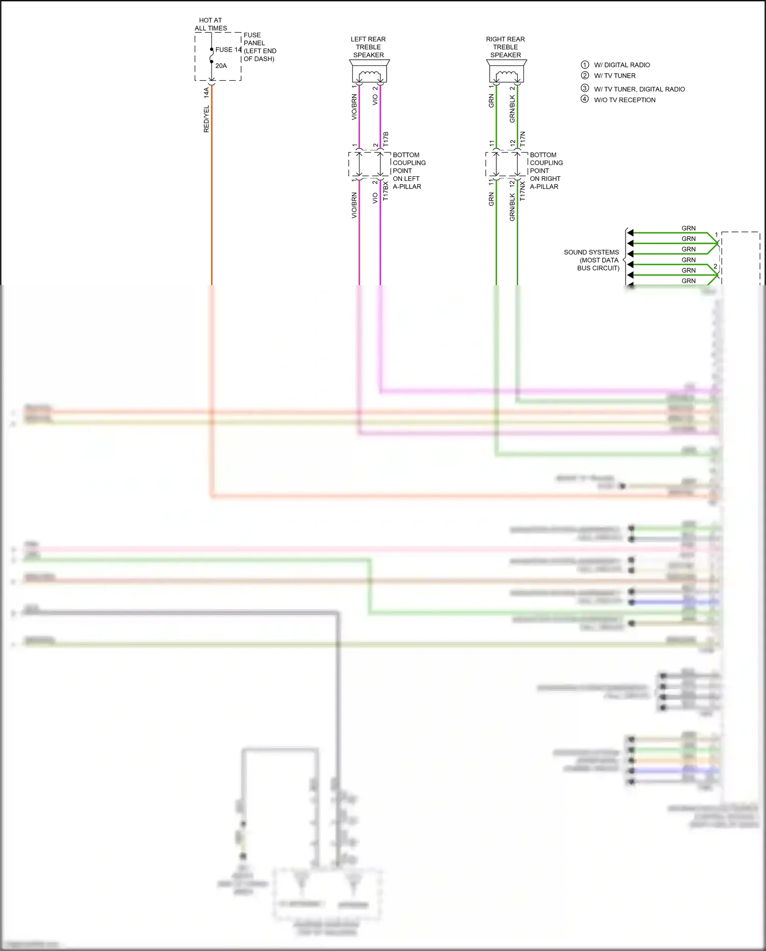Audi Q7 4M facelift (2019-2024) information electronics control module 1 wiring diagram  (6 of 20)