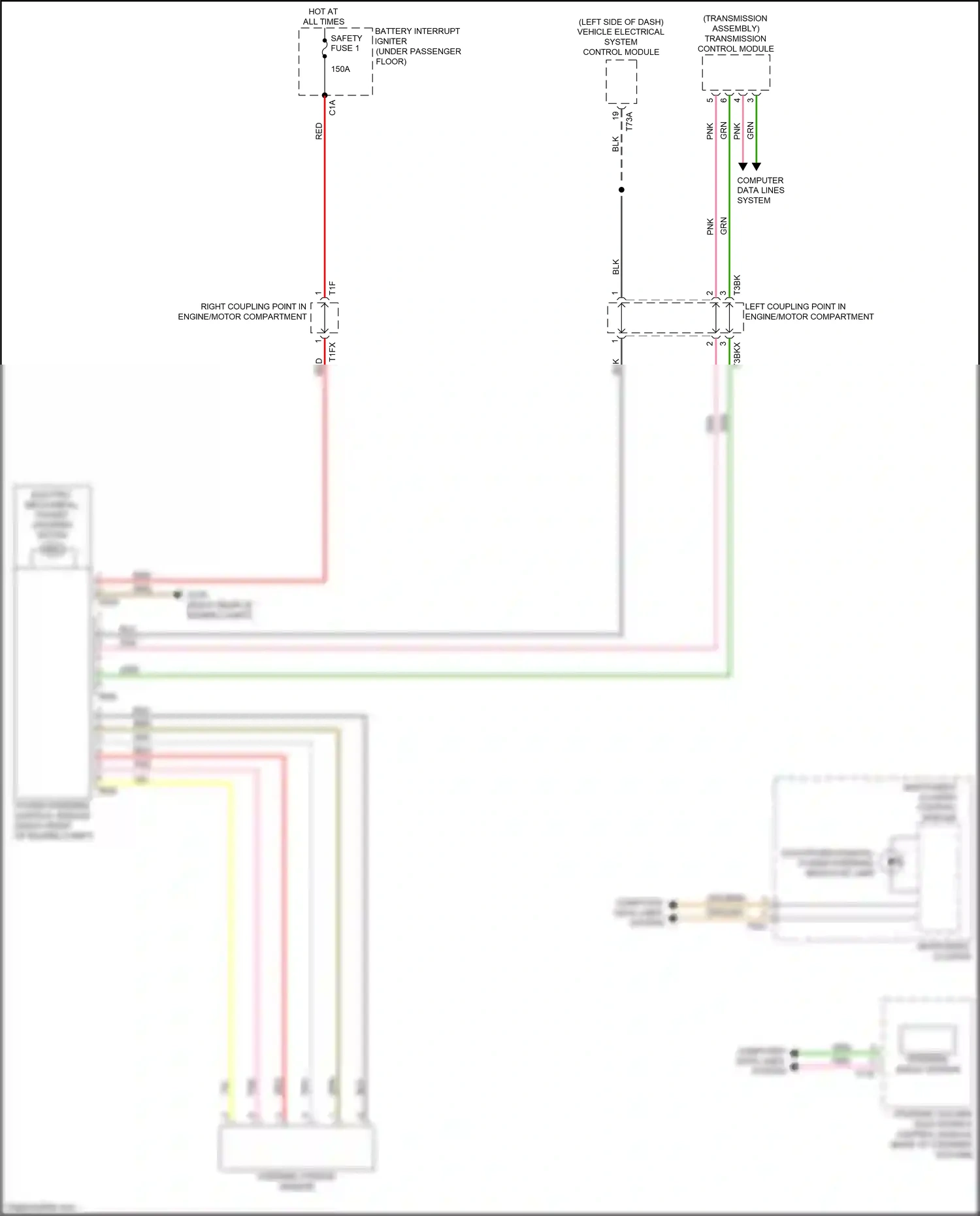 Audi Q7 4M facelift (2019-2024) steering column electronics control module wiring diagram  (4 of 13)