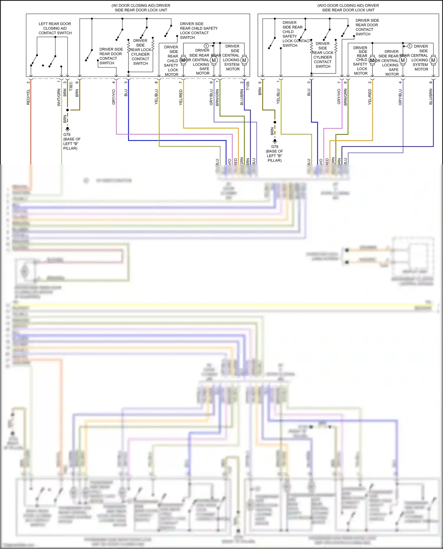 Audi Q7 4M facelift (2019-2024) w/ safe function wiring diagram  (2 of 6)