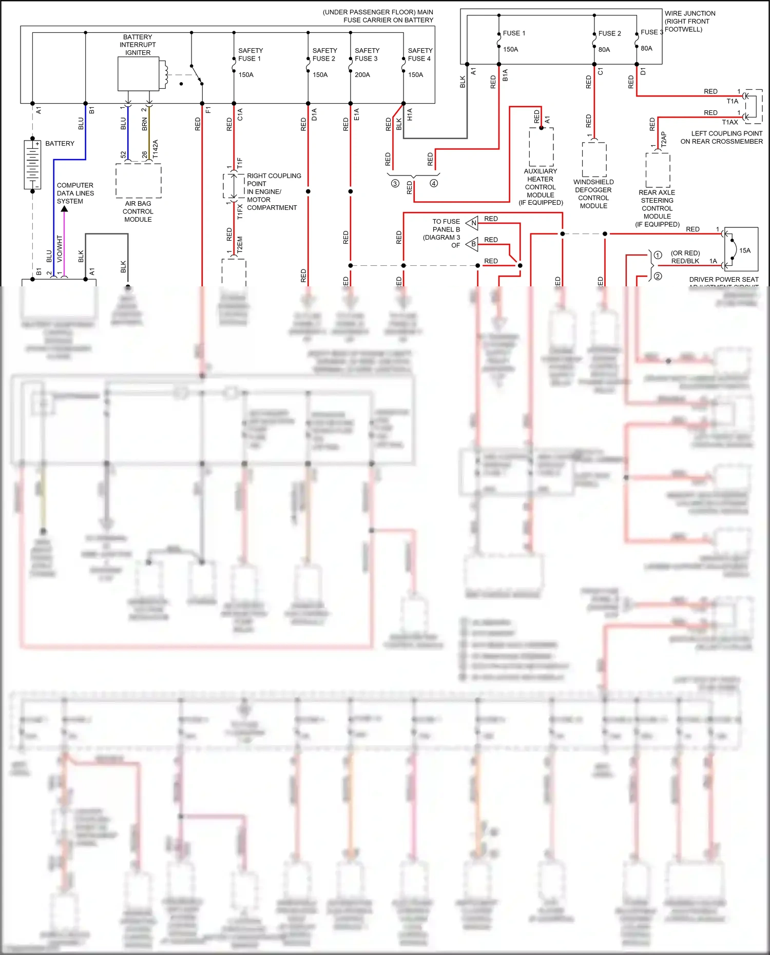 Audi Q7 4M facelift (2019-2024) windshield defogger control module wiring diagram  (4 of 4)