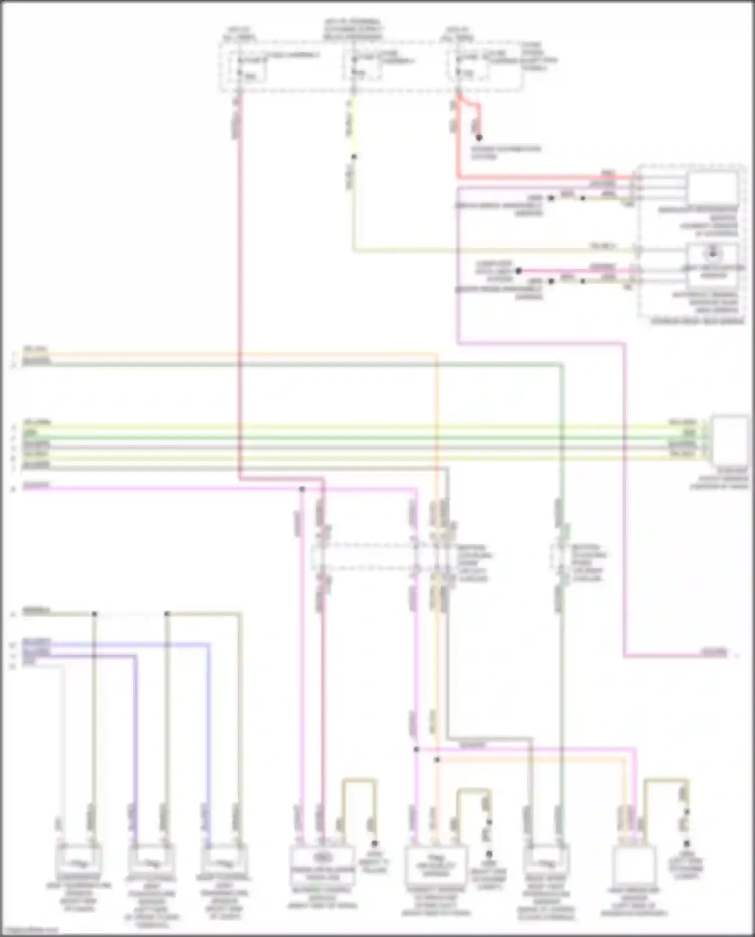 Q7 Audi 4M (2015-2020): Automatic a/c circuit, w/o rear controls & second heating system (2 of 3)
