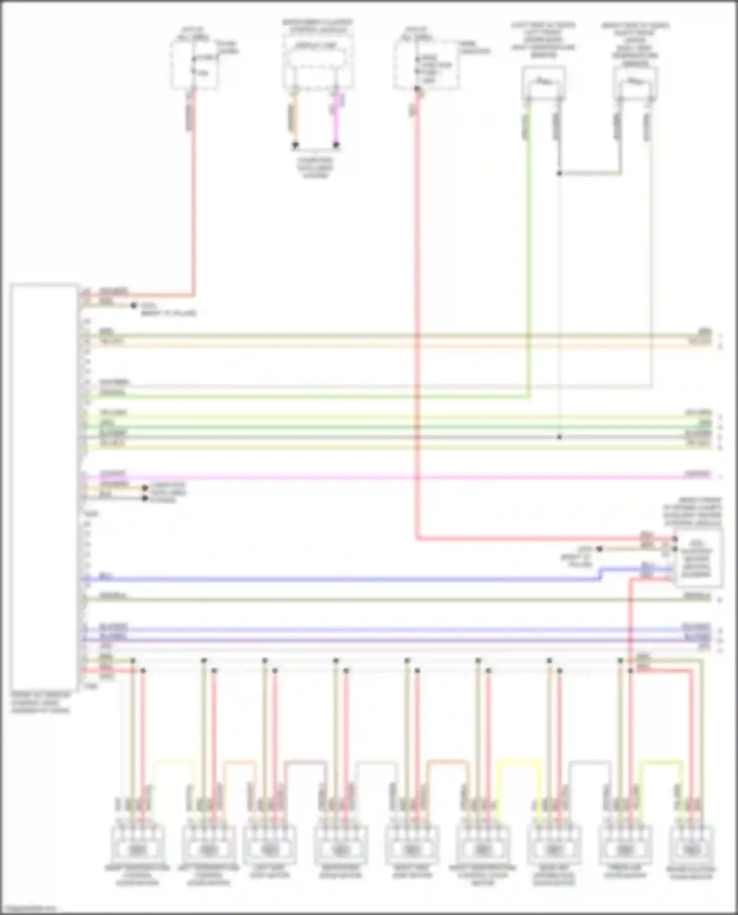 Q7 Audi 4M (2015-2020): Automatic a/c circuit, w/ rear controls (1 of 4)