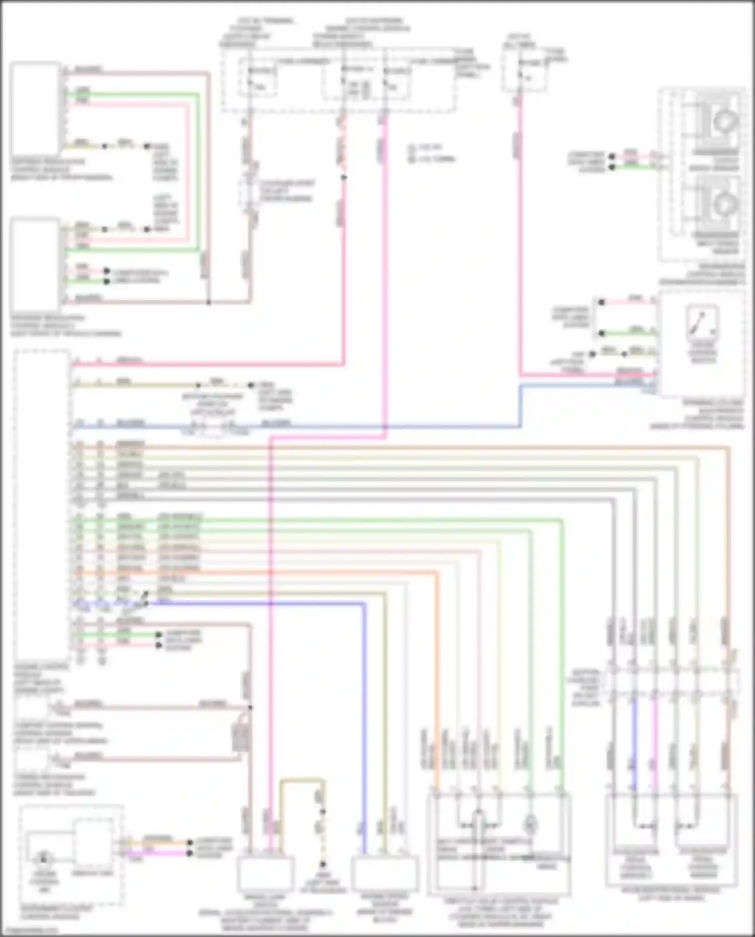 Q7 Audi 4M (2015-2020): Cruise control circuit