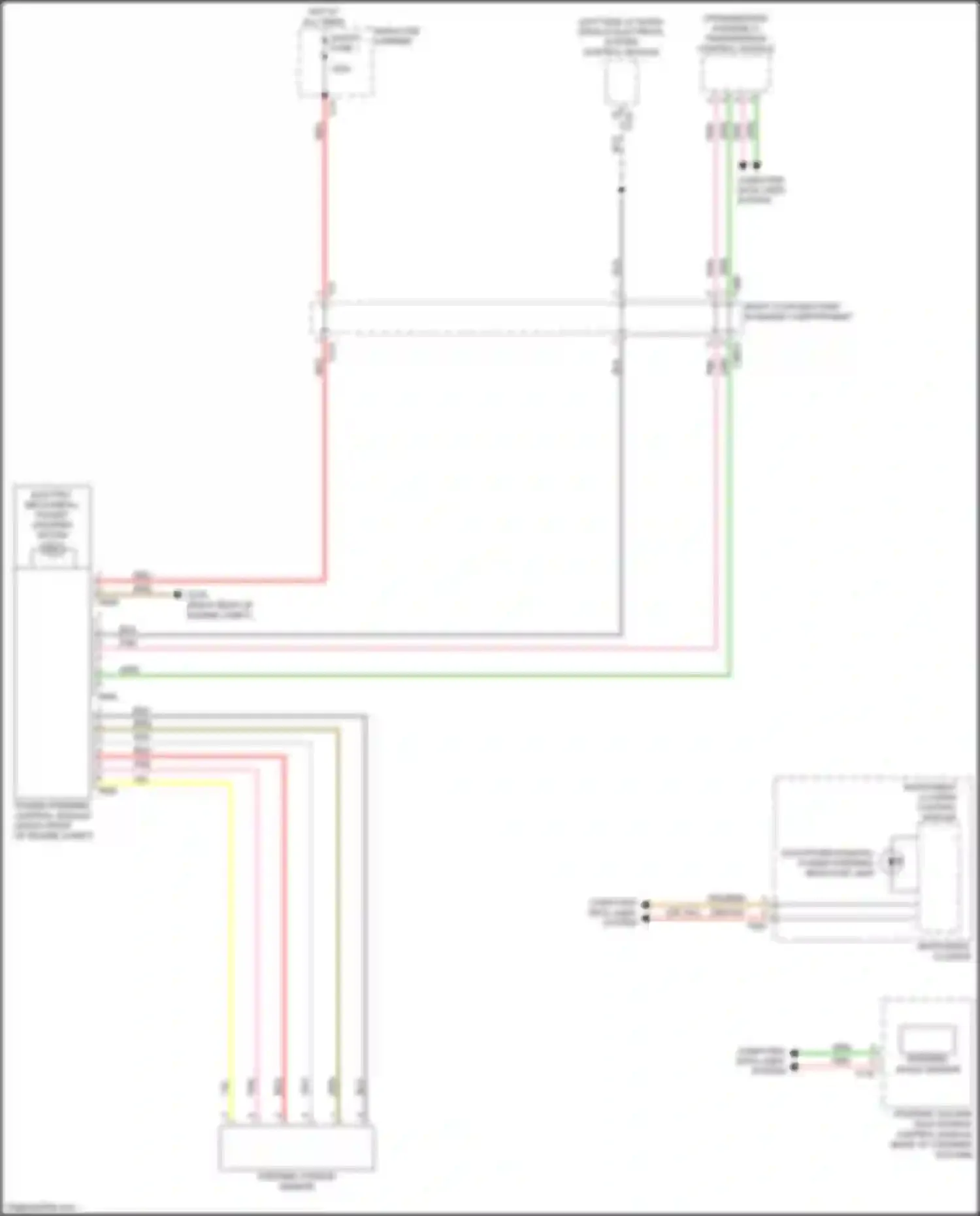 Q7 Audi 4M (2015-2020): Electromechanical power steering circuit