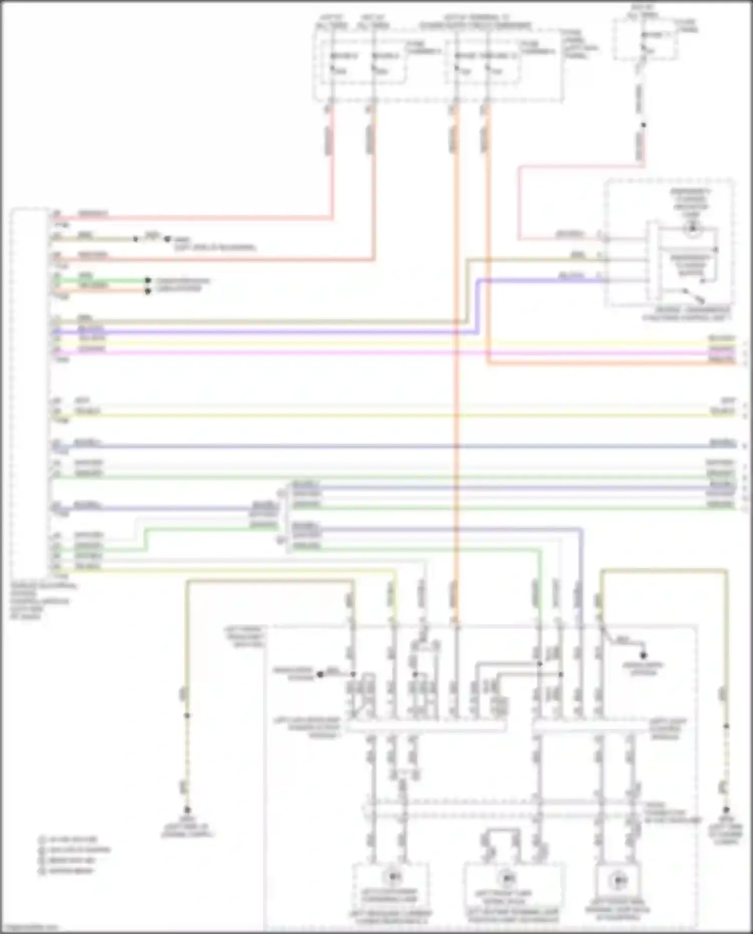 Q7 Audi 4M (2015-2020): Exterior lamps circuit (1 of 5)