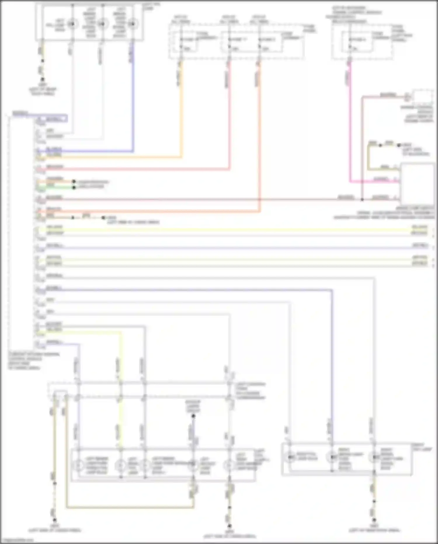 Q7 Audi 4M (2015-2020): Exterior lamps circuit (4 of 5)