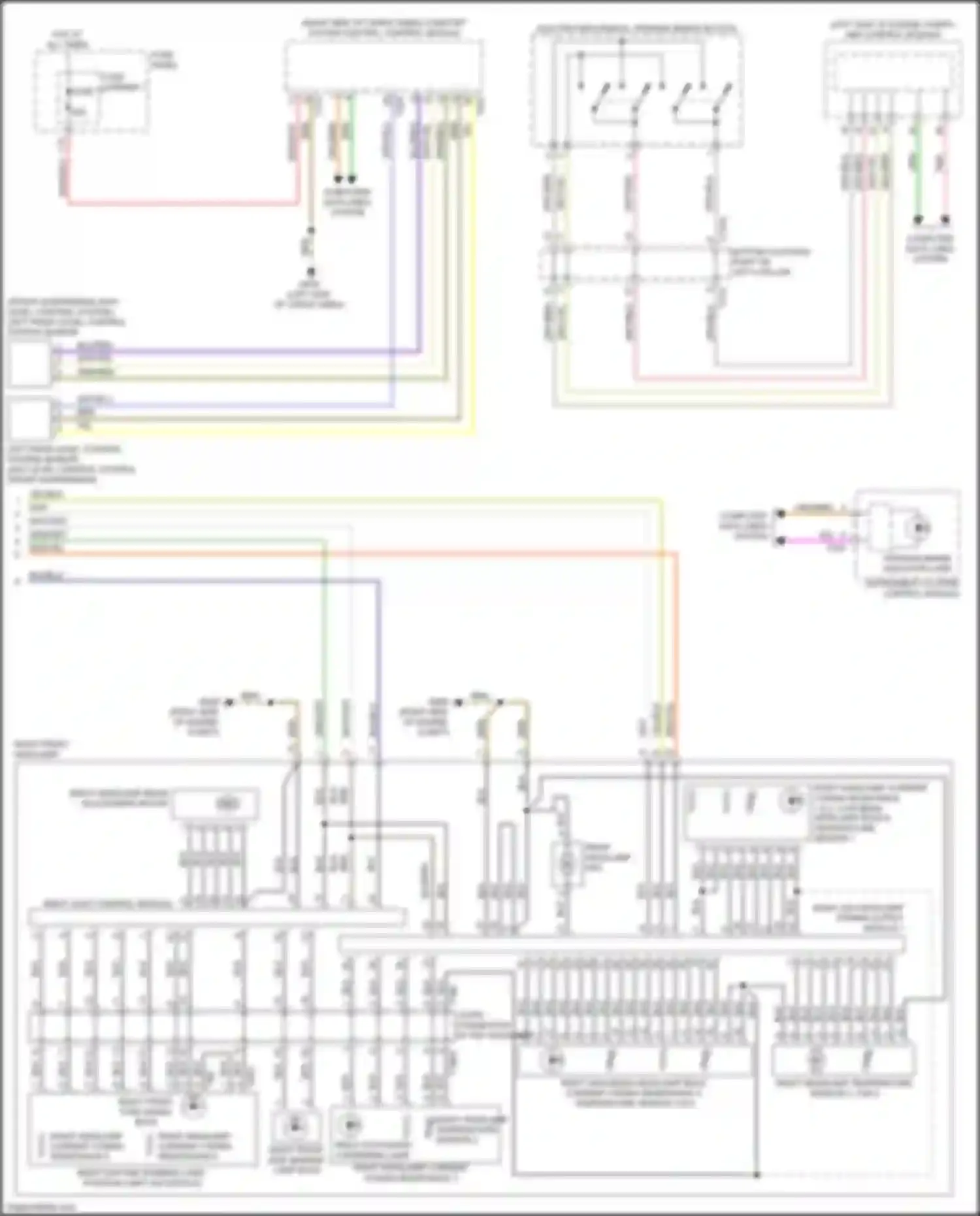 Q7 Audi 4M (2015-2020): Headlights circuit, w/o hid w/ matrix beam (2 of 2)
