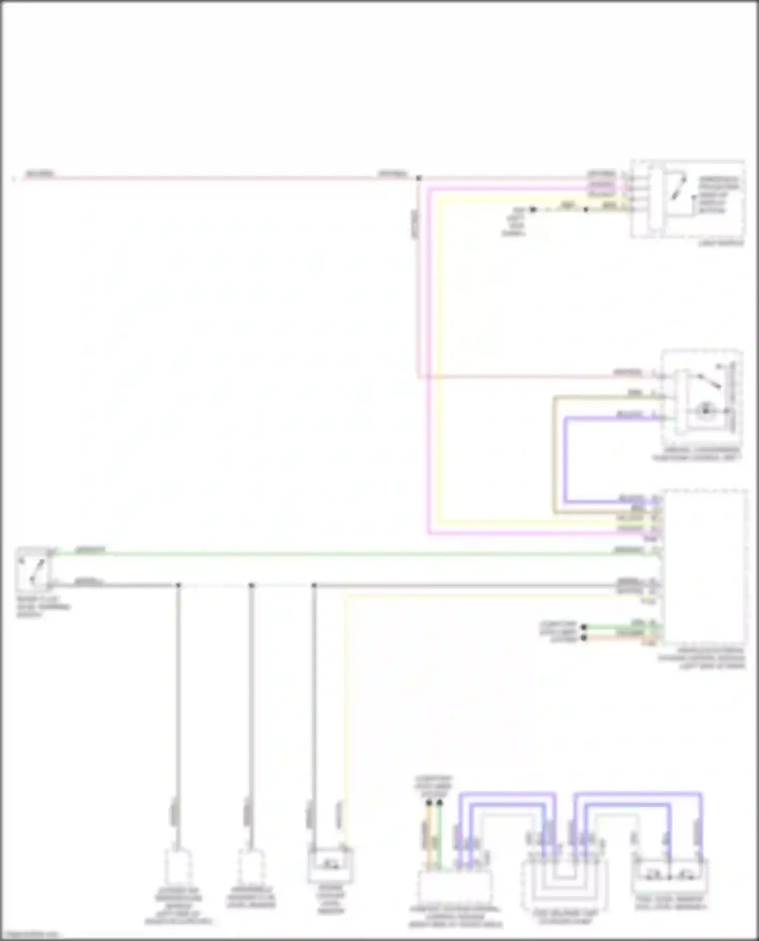 Q7 Audi 4M (2015-2020): Instrument cluster circuit (2 of 2)