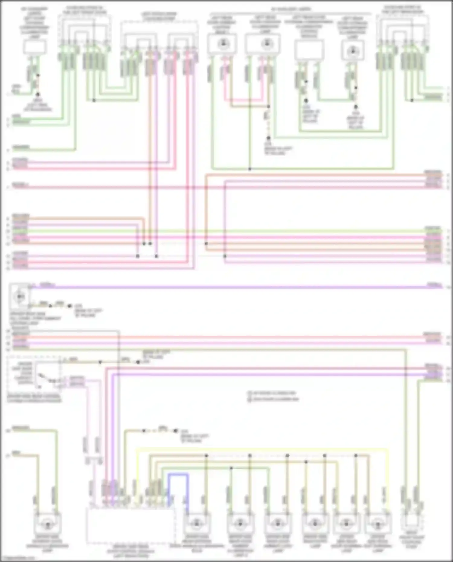Q7 Audi 4M (2015-2020): Courtesy lamps circuit (3 of 6)