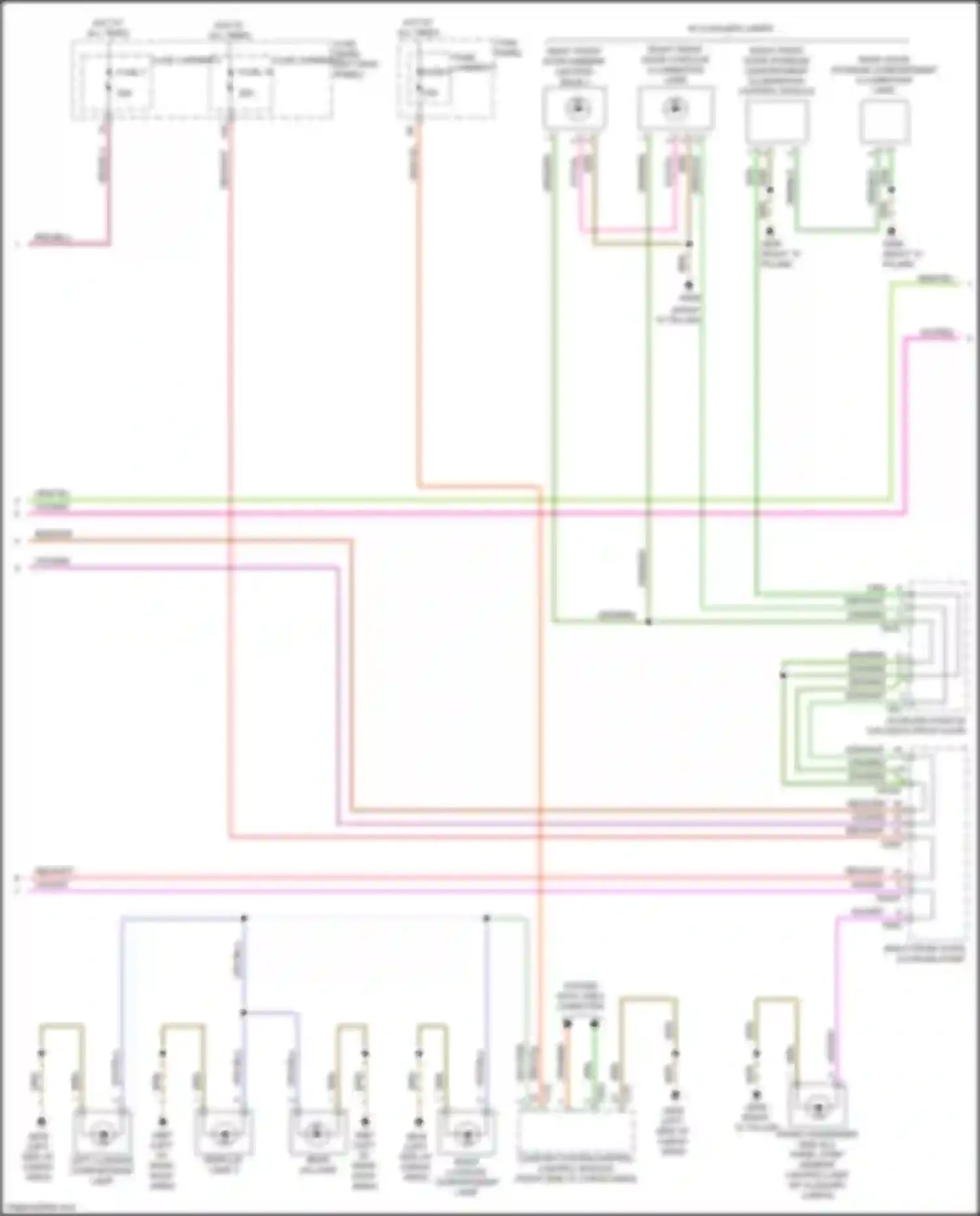 Q7 Audi 4M (2015-2020): Courtesy lamps circuit (5 of 6)