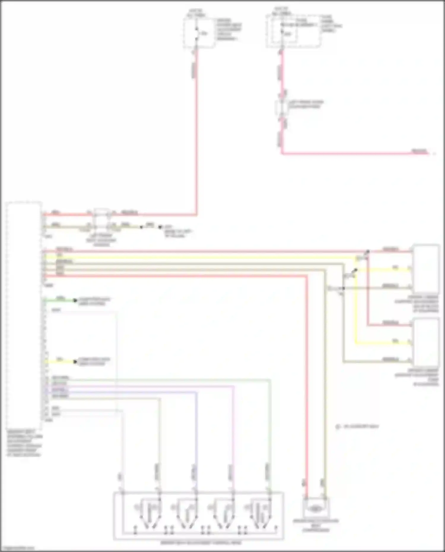 Q7 Audi 4M (2015-2020): Driver"s memory seat circuit (1 of 3)