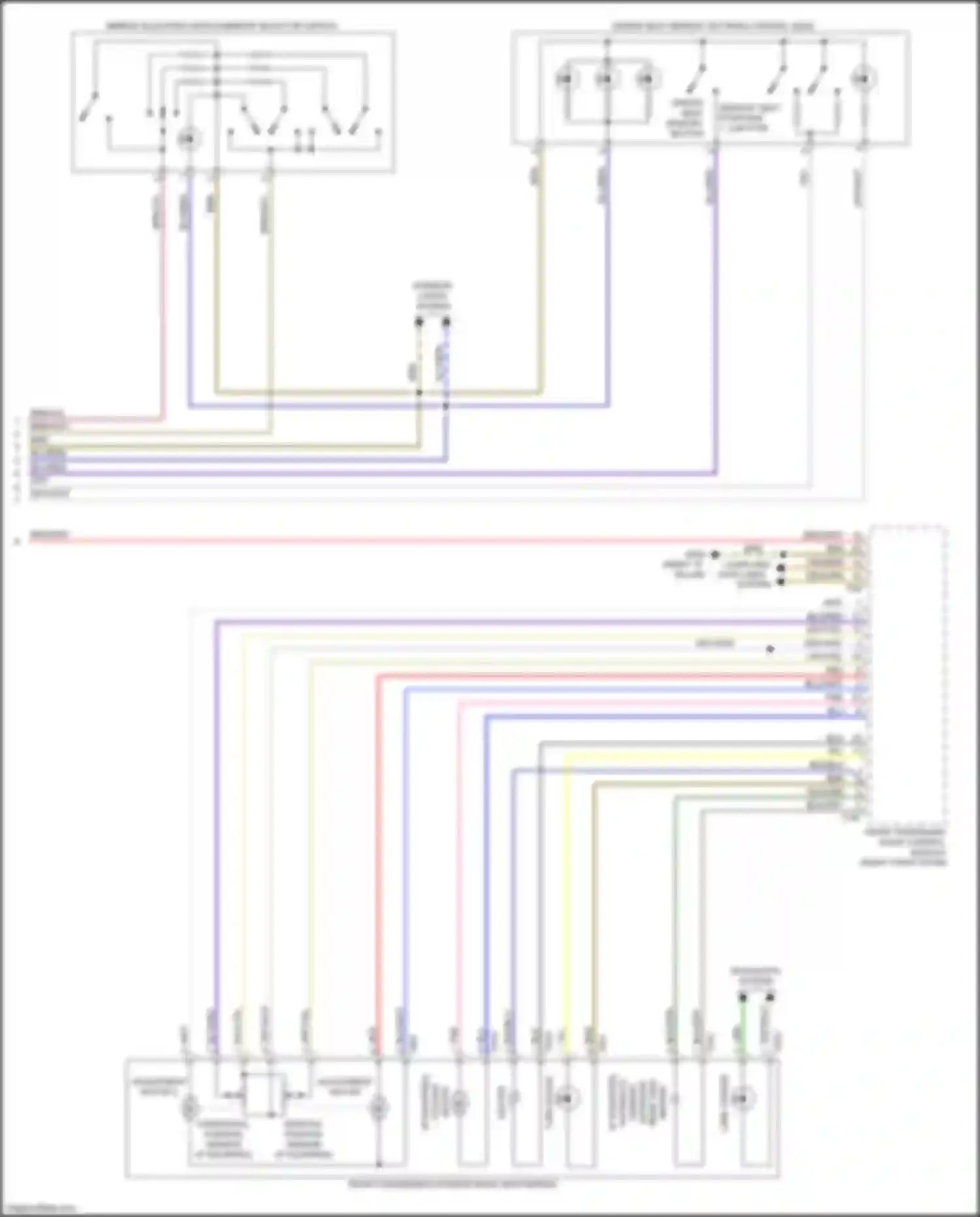 Q7 Audi 4M (2015-2020): Memory mirrors circuit (2 of 2)