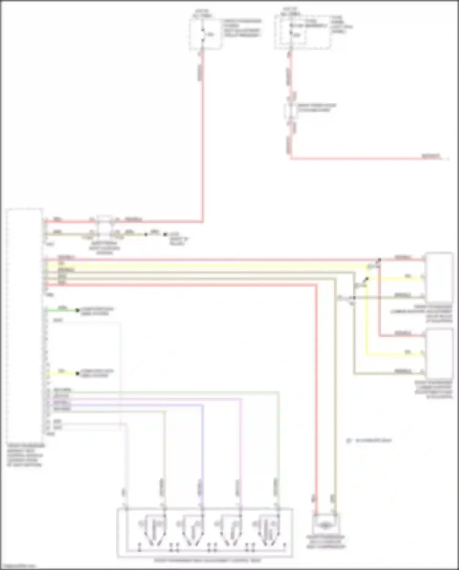 Q7 Audi 4M (2015-2020): Passenger"s memory seat circuit (1 of 3)