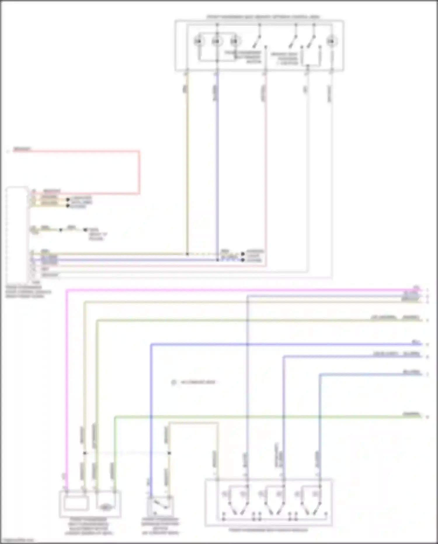 Q7 Audi 4M (2015-2020): Passenger"s memory seat circuit (2 of 3)