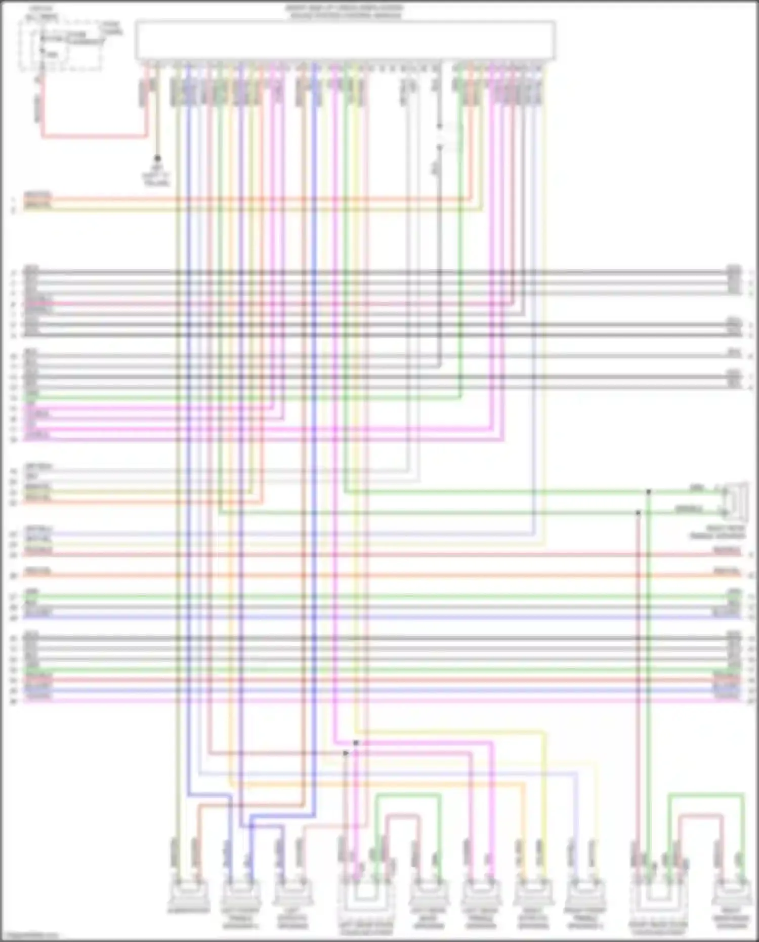 Q7 Audi 4M (2015-2020): Navigation circuit, w/ amplifier (4 of 5)
