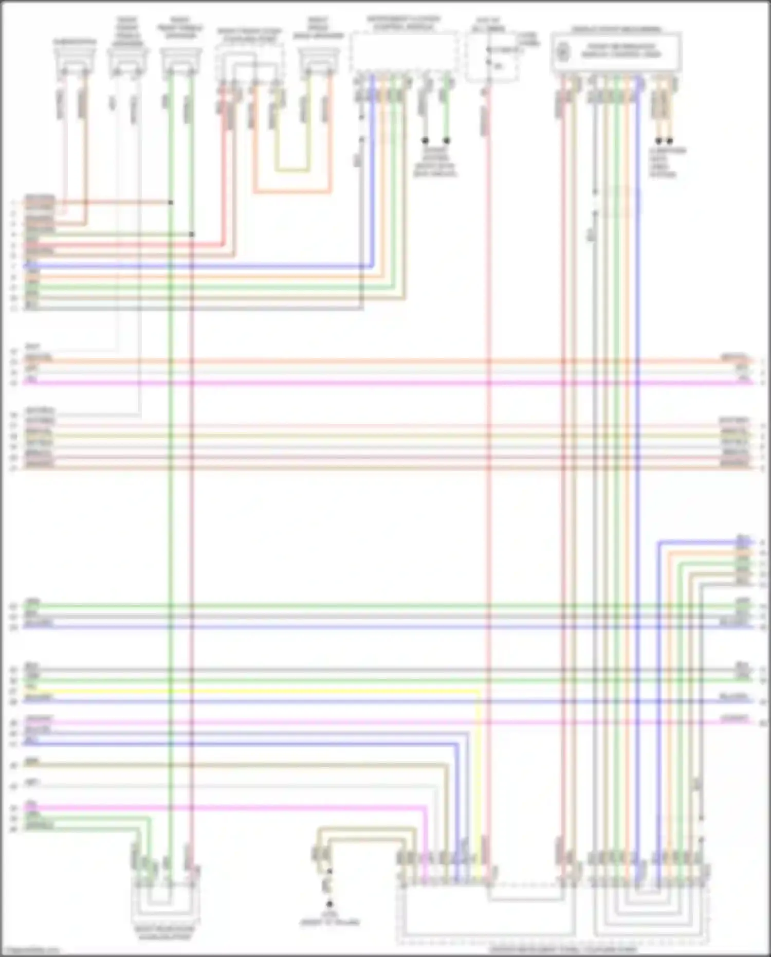 Q7 Audi 4M (2015-2020): Navigation circuit, w/o amplifier (2 of 4)