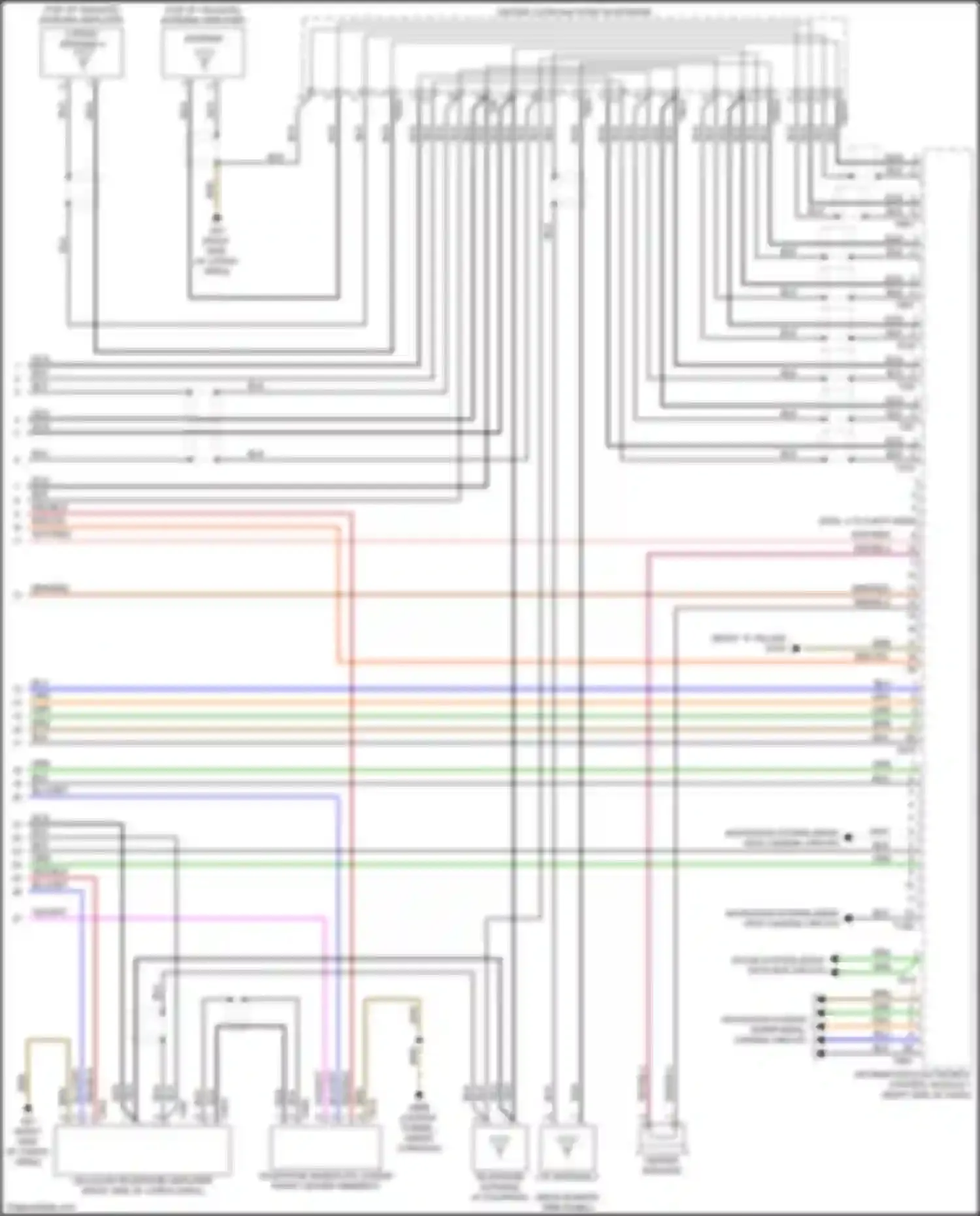 Q7 Audi 4M (2015-2020): Navigation circuit, w/o amplifier (4 of 4)