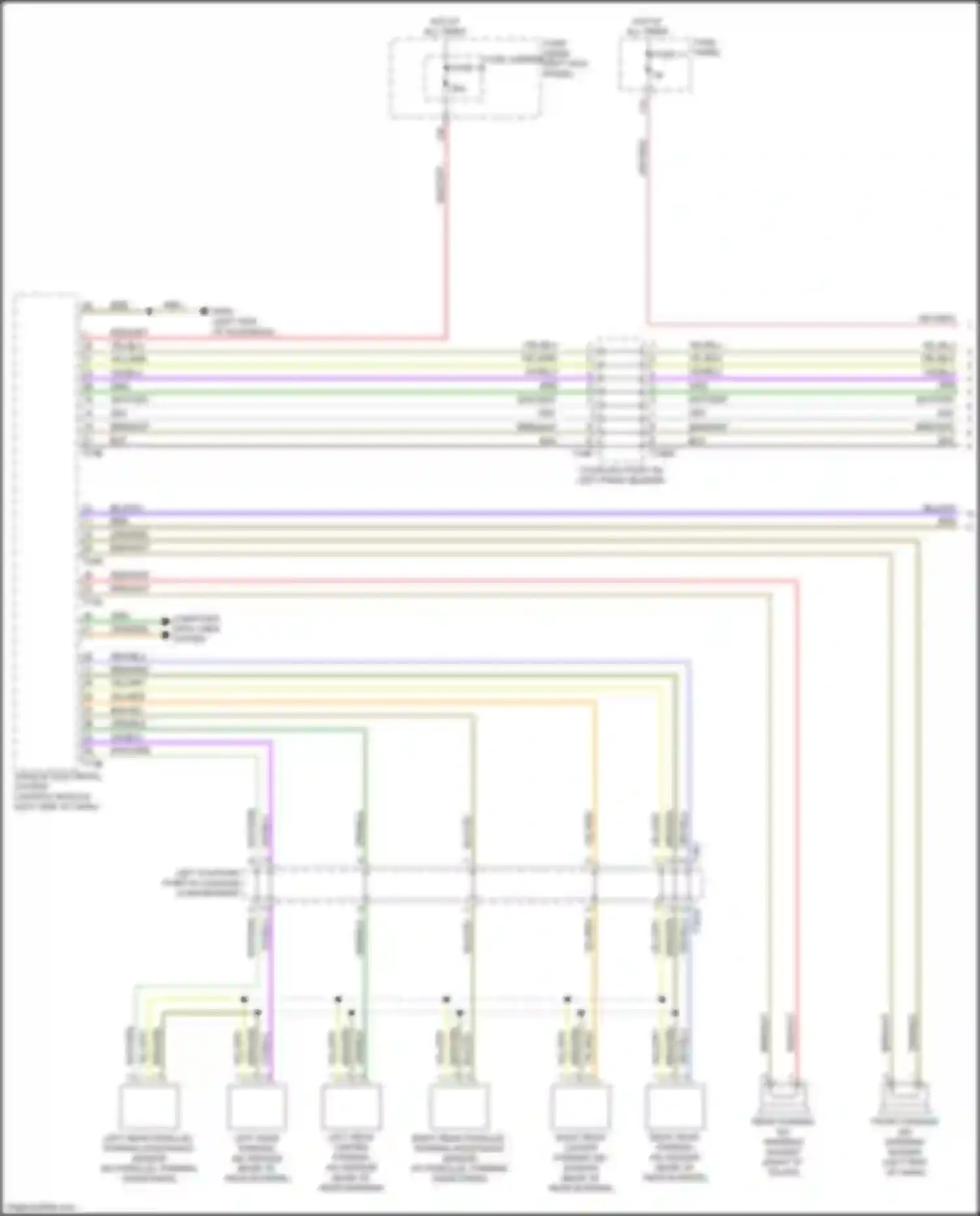 Q7 Audi 4M (2015-2020): Parking assistant circuit (1 of 2)