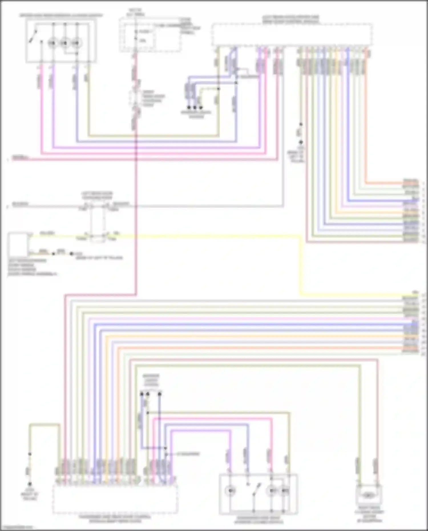 Q7 Audi 4M (2015-2020): Power door locks circuit (2 of 6)