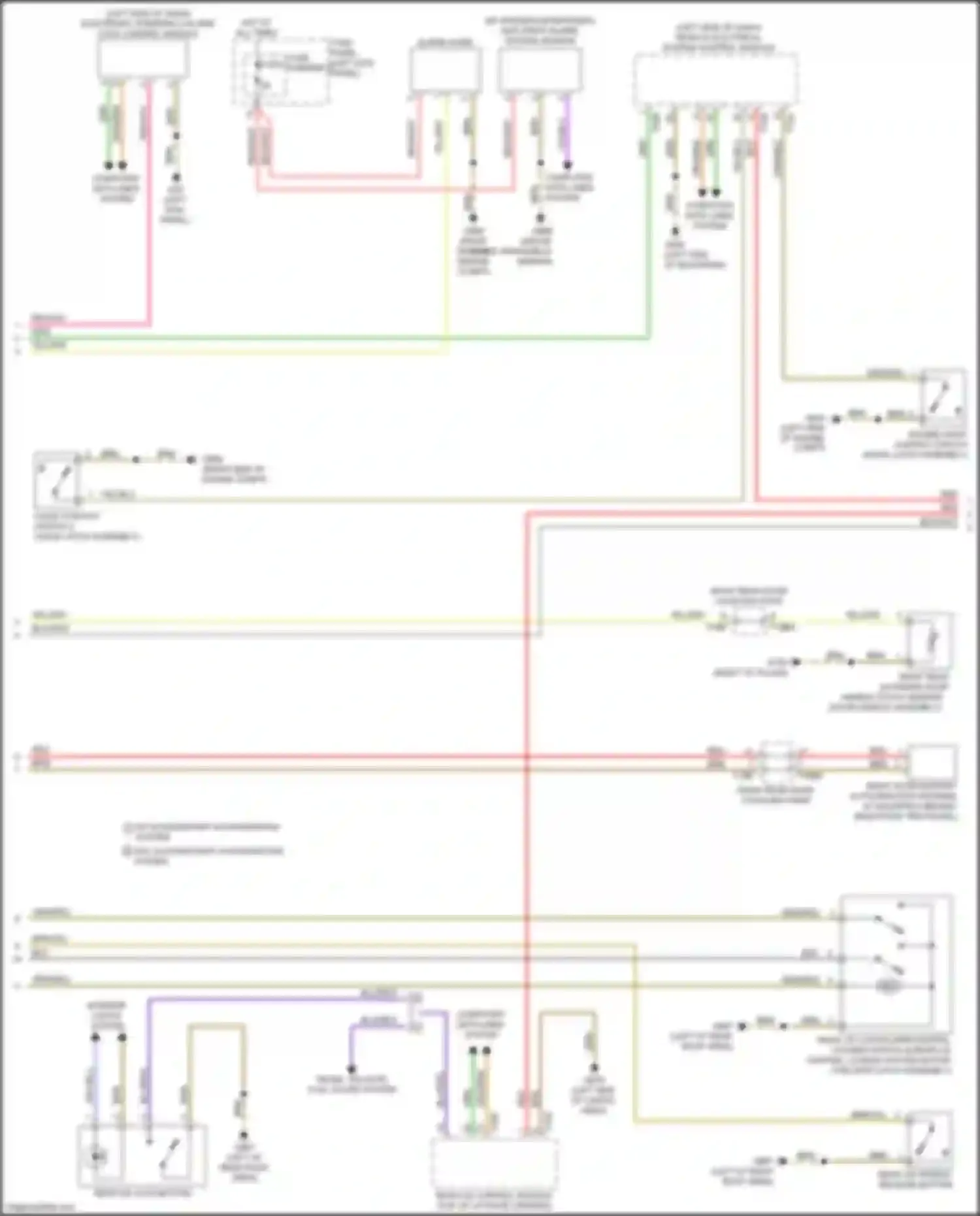 Q7 Audi 4M (2015-2020): Power door locks circuit (5 of 6)