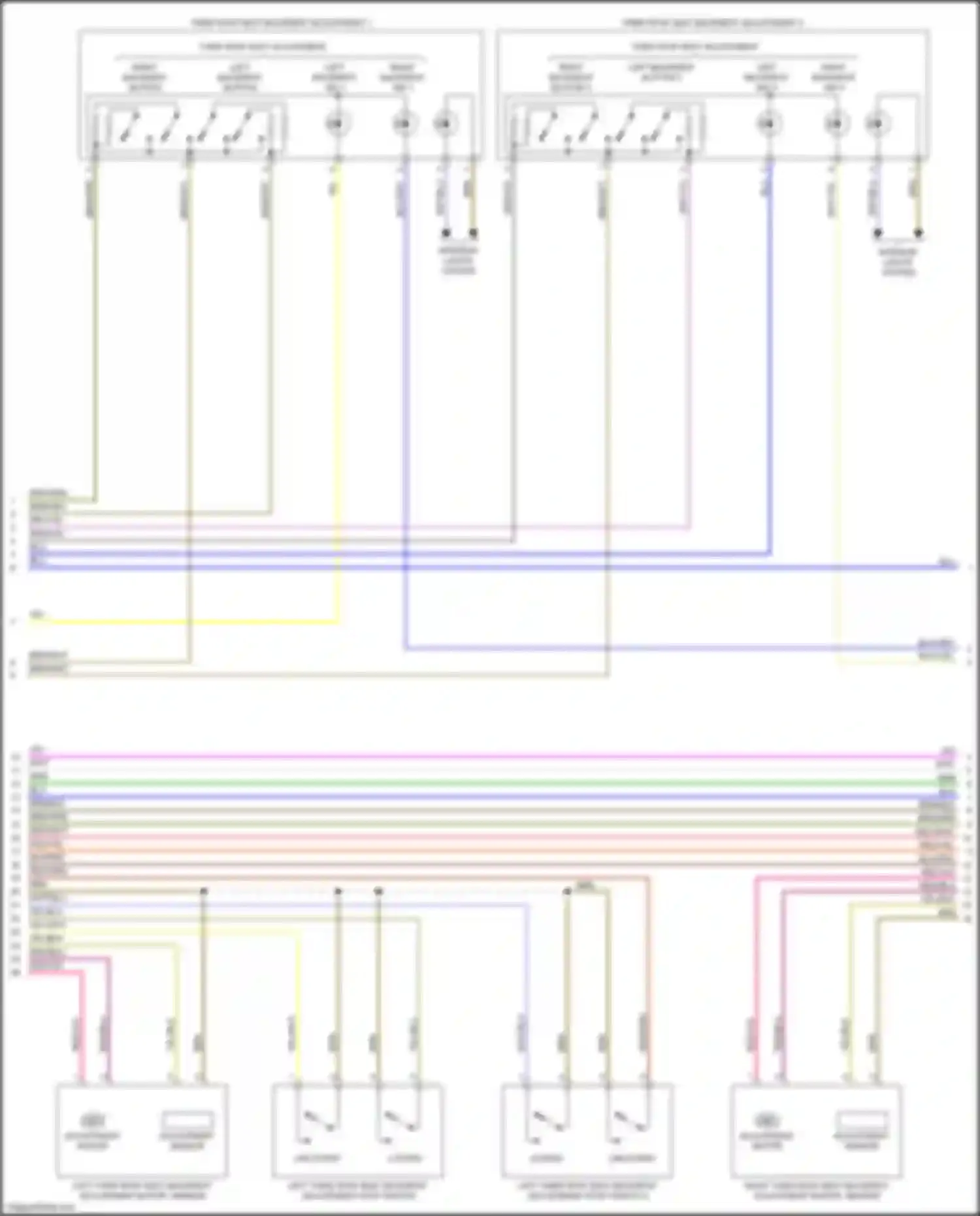 Q7 Audi 4M (2015-2020): Third row seat circuit (2 of 3)