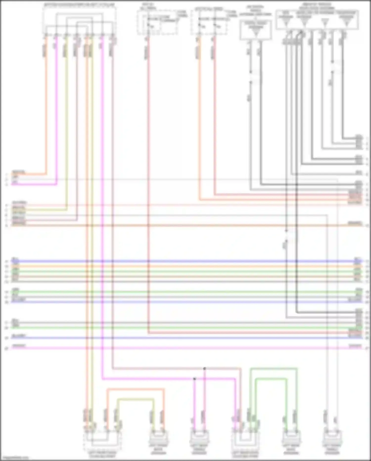 Q7 Audi 4M (2015-2020): Radio circuit, w/ navigation w/o amplifier (3 of 4)