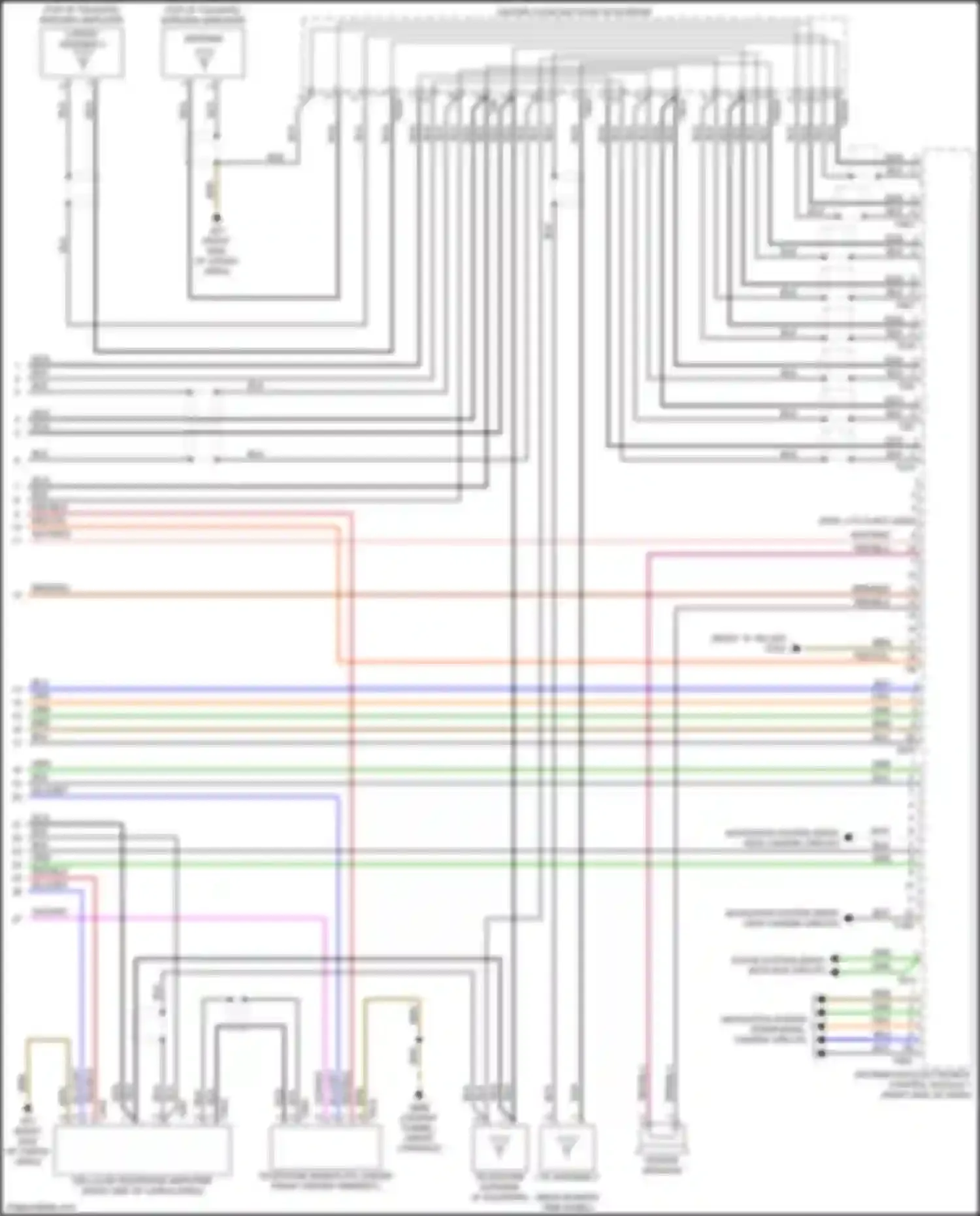 Q7 Audi 4M (2015-2020): Radio circuit, w/ navigation w/o amplifier (4 of 4)