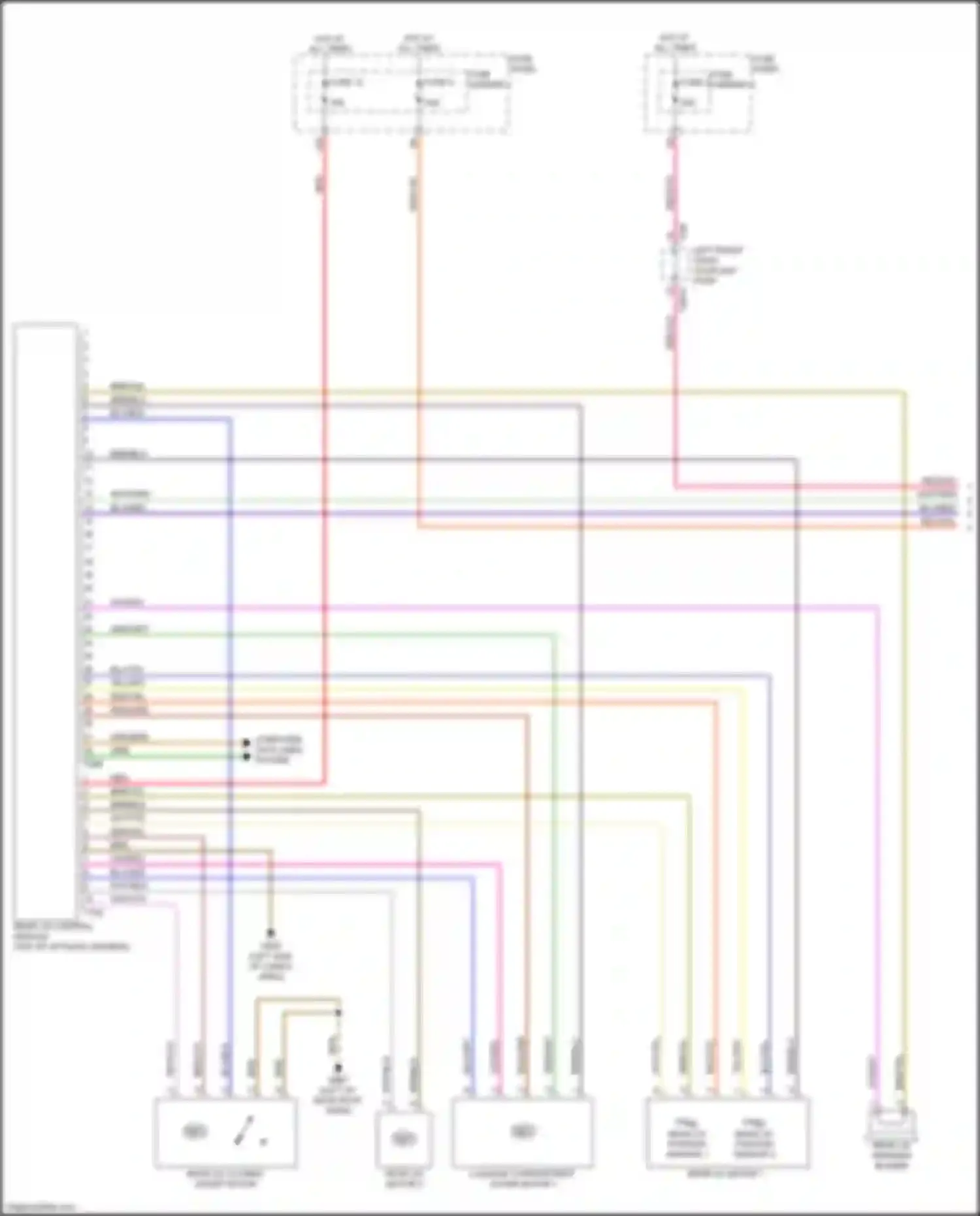 Q7 Audi 4M (2015-2020): Trunk & fuel door release circuit (1 of 2)
