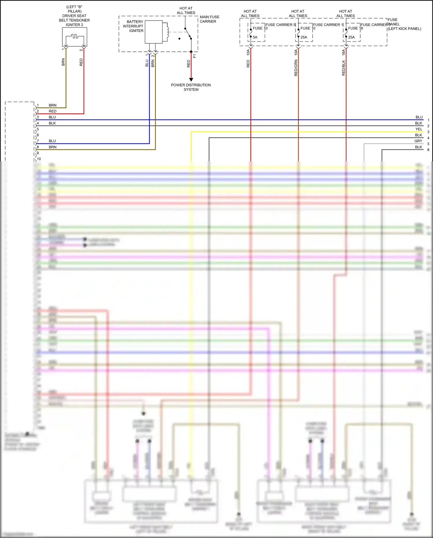 Audi Q7 4M (2015-2020) computer data lines system wiring diagram  (38 of 116)