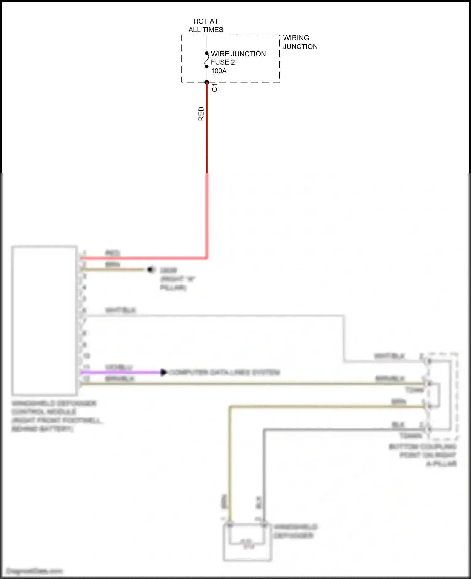 Audi Q7 4M (2015-2020) computer data lines system wiring diagram  (91 of 116)