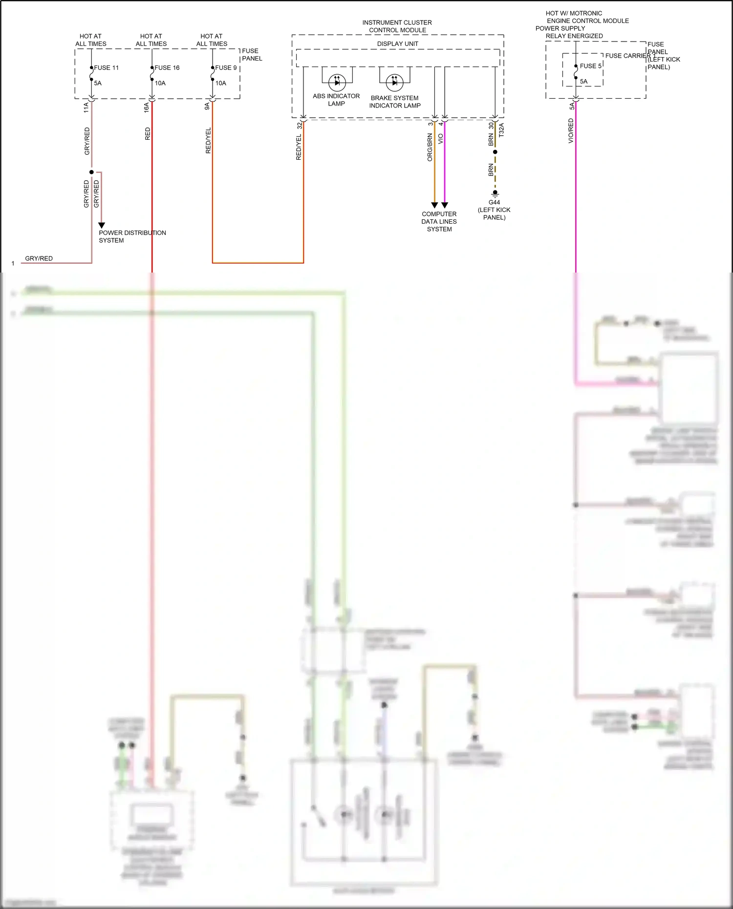 Audi Q7 4M (2015-2020) computer data lines system wiring diagram  (23 of 116)