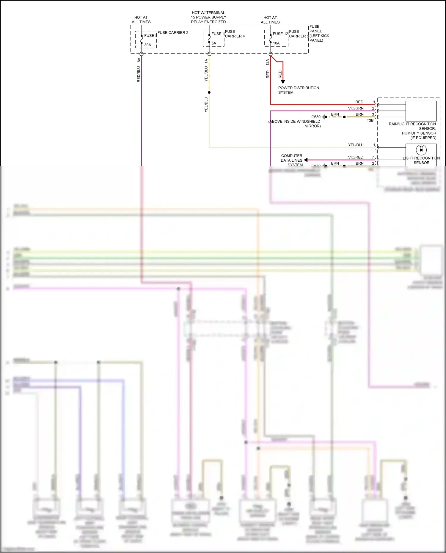 Audi Q7 4M (2015-2020) computer data lines system wiring diagram  (61 of 116)