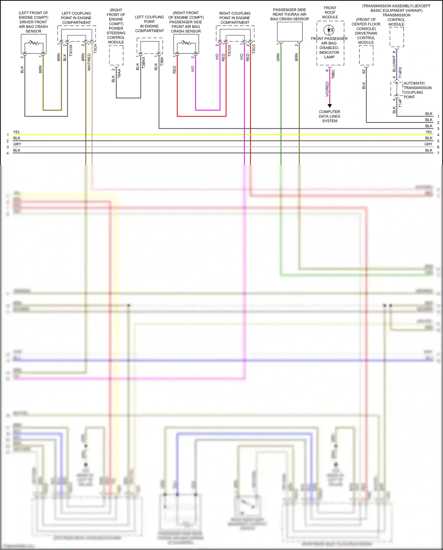 Audi Q7 4M (2015-2020) computer data lines system wiring diagram  (39 of 116)