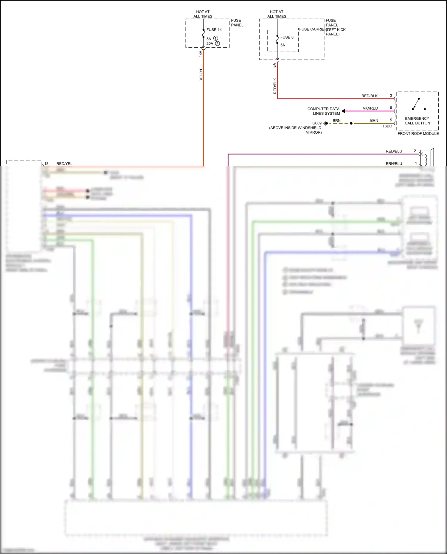 Audi Q7 4M (2015-2020) computer data lines system wiring diagram  (41 of 116)