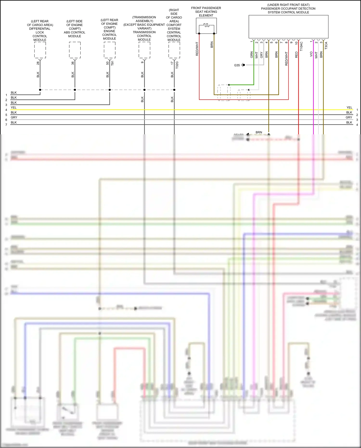 Audi Q7 4M (2015-2020) computer data lines system wiring diagram  (49 of 116)