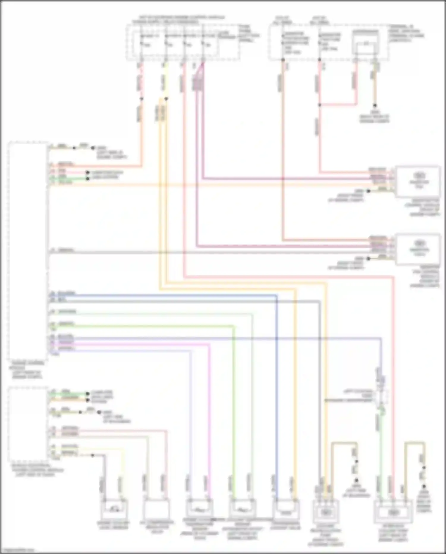 Wiring diagram coolant recirculation pump for Audi Q7 4M (2015-2020) (1 of 6)