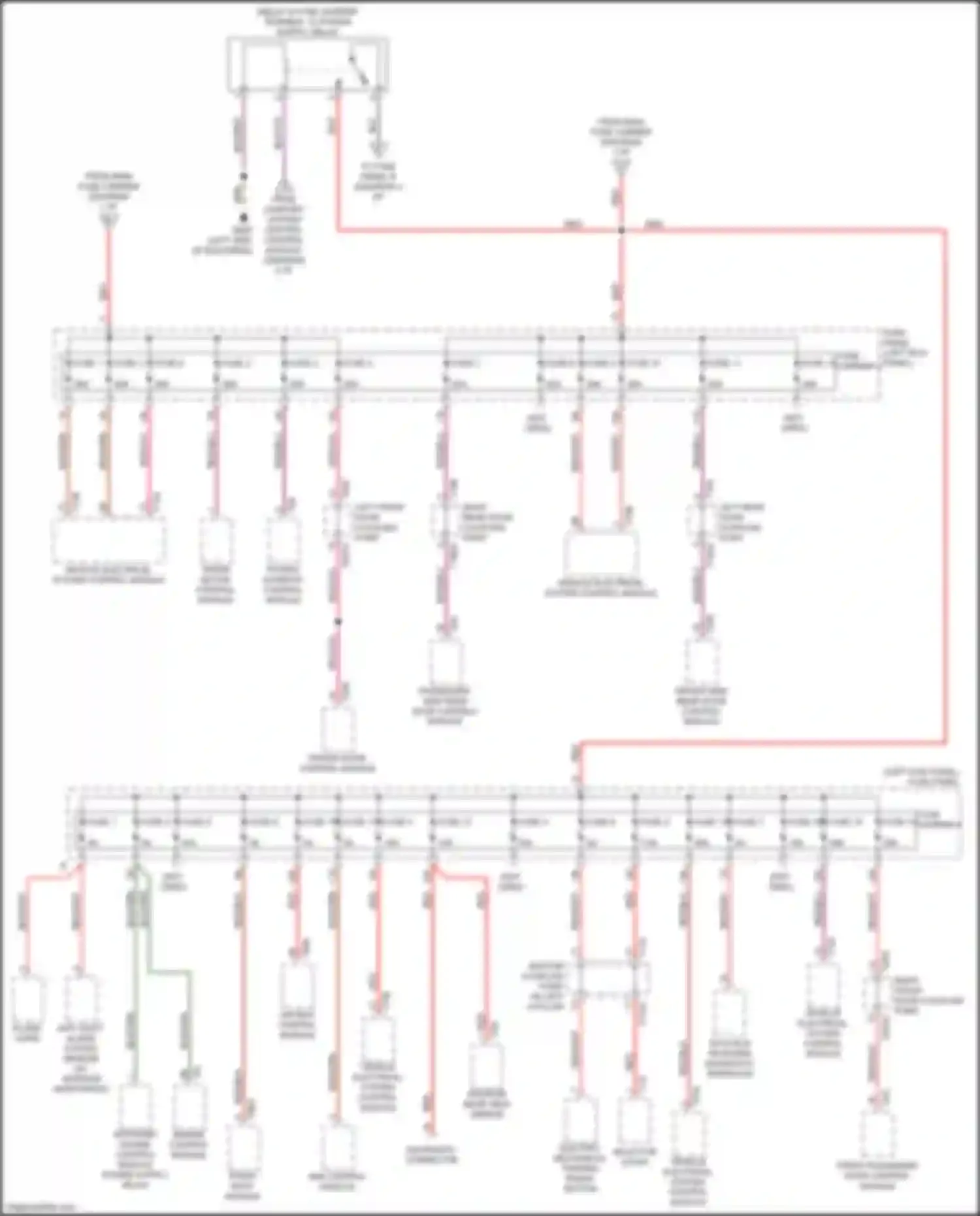 Wiring diagram diagnostic connector for Audi Q7 4M (2015-2020) (3 of 4)