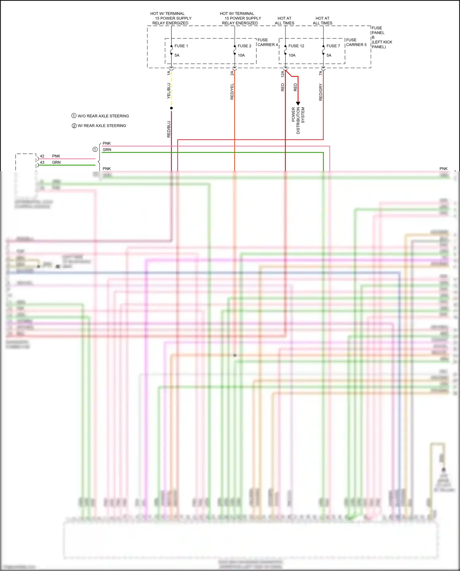 Audi Q7 4M (2015-2020) differential lock control module wiring diagram  (3 of 6)