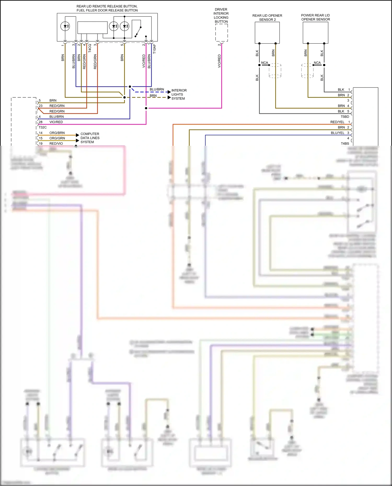 Audi Q7 4M (2015-2020) driver door control module wiring diagram  (13 of 13)