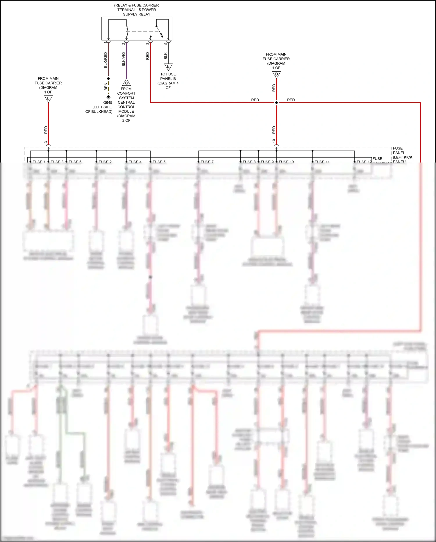 Audi Q7 4M (2015-2020) engine control module wiring diagram  (8 of 20)