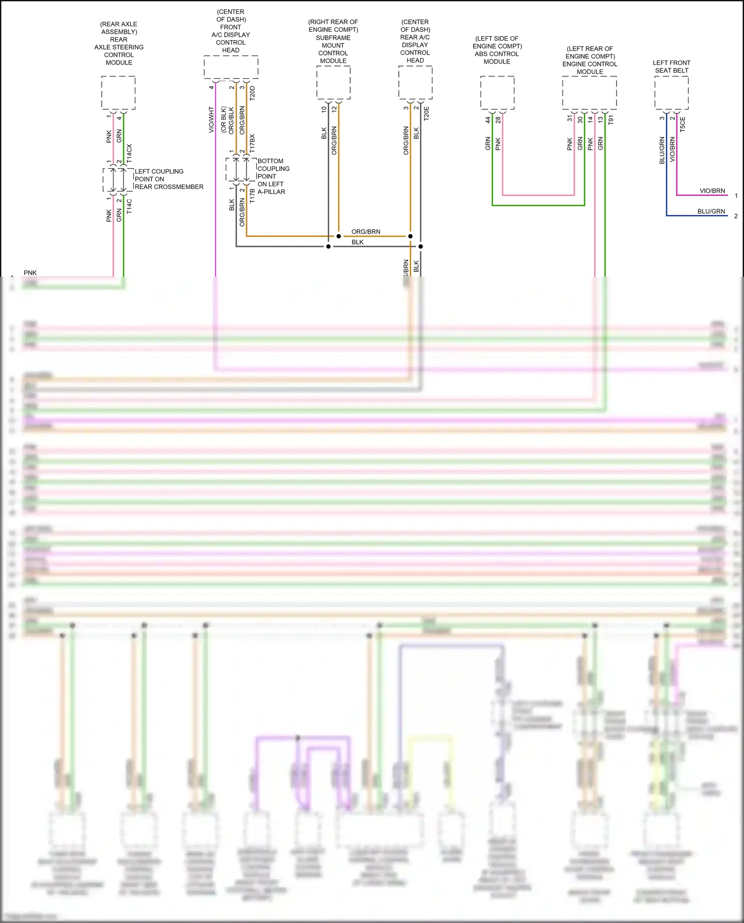 Audi Q7 4M (2015-2020) engine control module wiring diagram  (5 of 20)