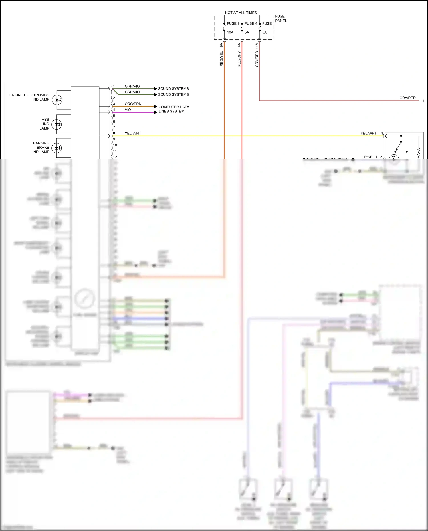 Audi Q7 4M (2015-2020) engine control module wiring diagram  (7 of 20)