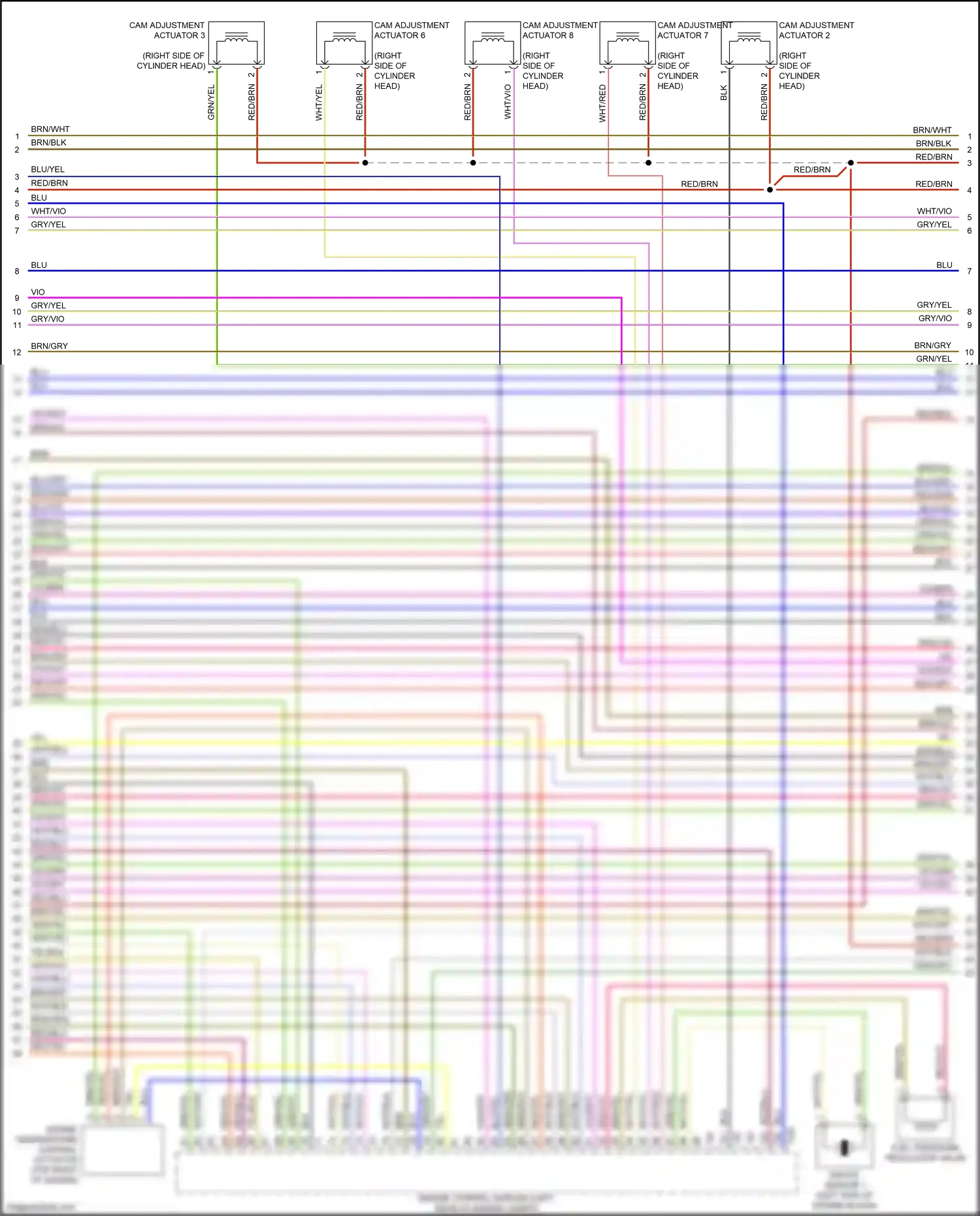Audi Q7 4M (2015-2020) engine temperature control actuator wiring diagram  (1 of 1)