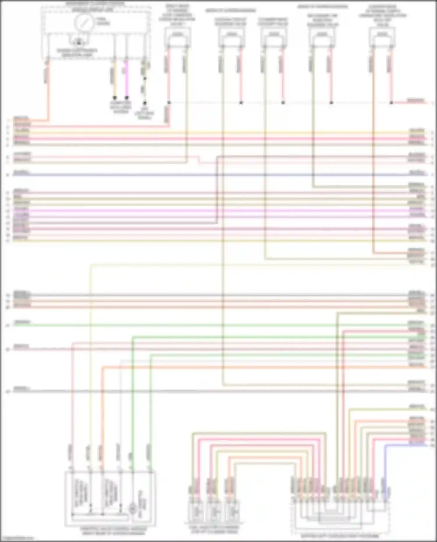 Wiring diagram fuel gauge for Audi Q7 4M (2015-2020) (3 of 3)