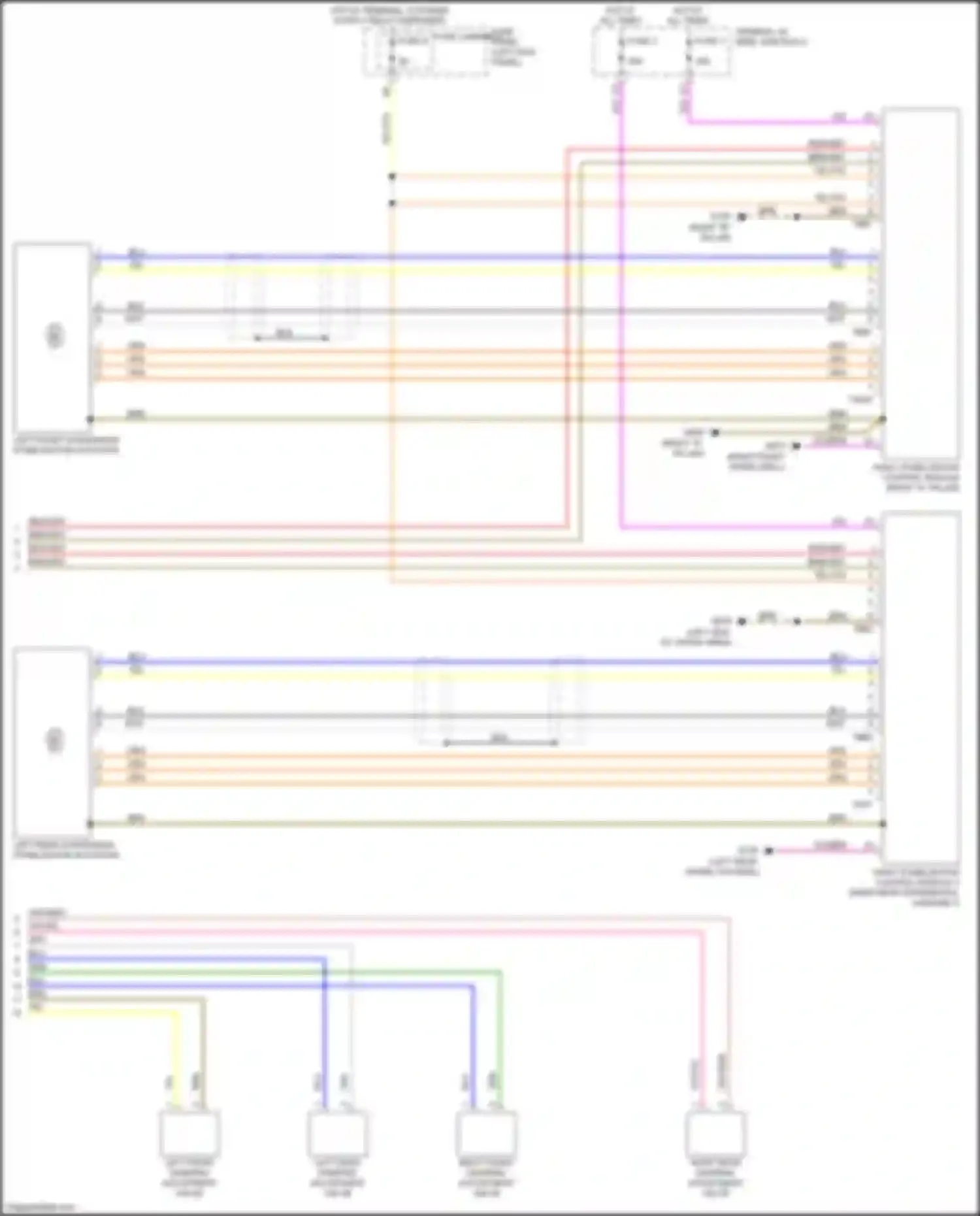 Wiring diagram hot w/ terminal 15 power supply relay energized for Audi Q7 4M (2015-2020) (13 of 15)