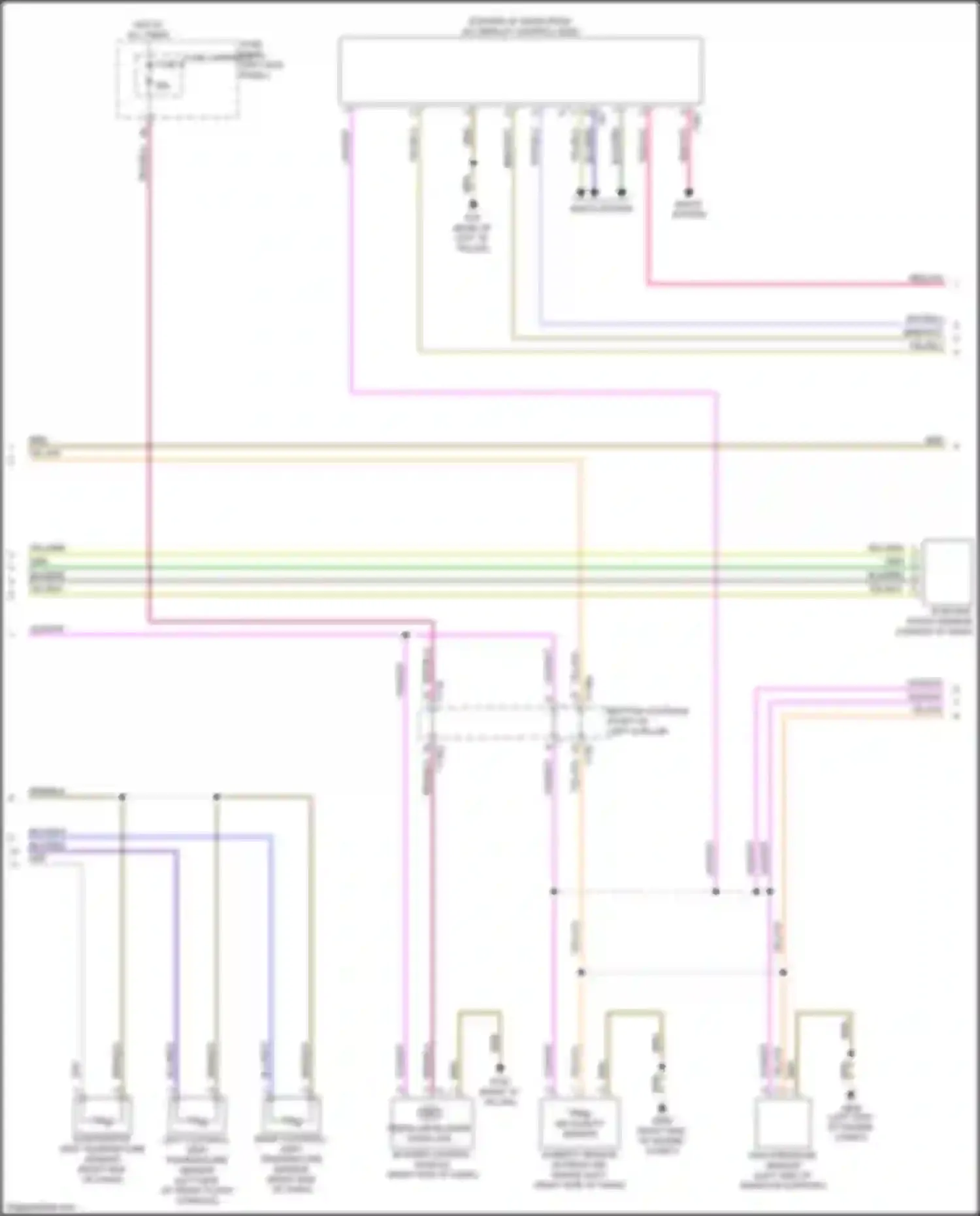 Wiring diagram humidity sensor in fresh air intake duct for Audi Q7 4M (2015-2020) (2 of 5)