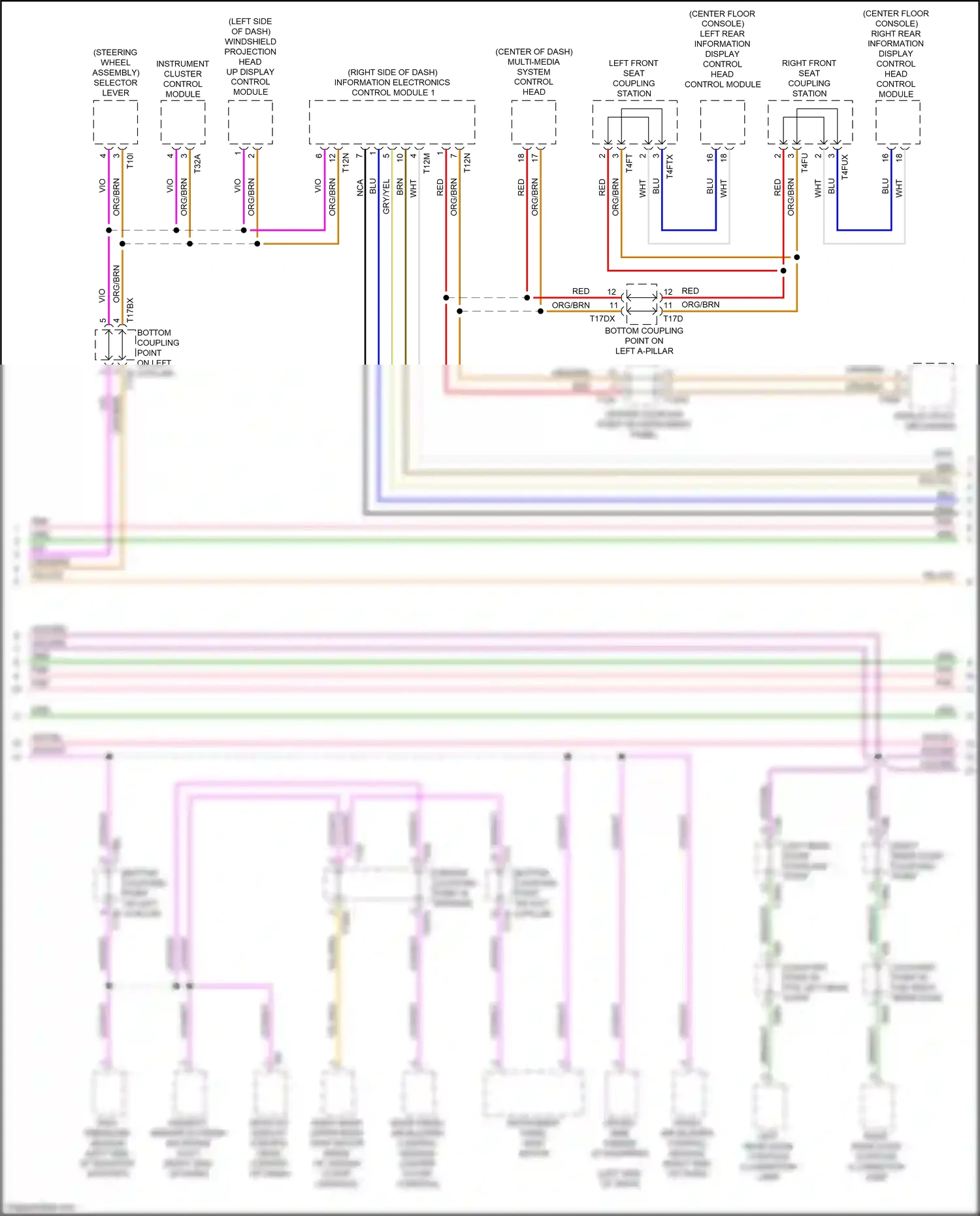 Audi Q7 4M (2015-2020) information electronics control module 1 wiring diagram  (1 of 22)