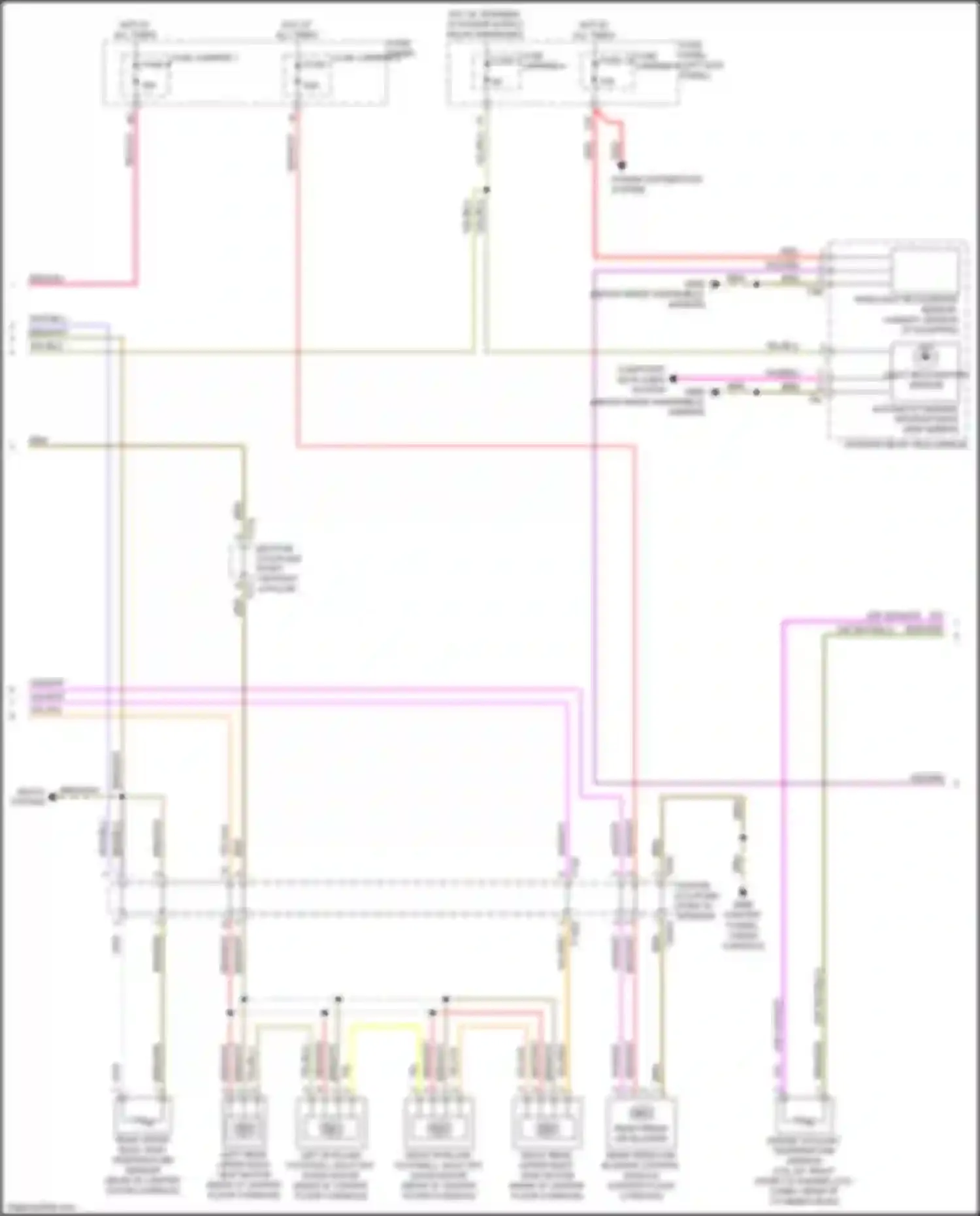 Wiring diagram interior rear view mirror for Audi Q7 4M (2015-2020) (2 of 12)